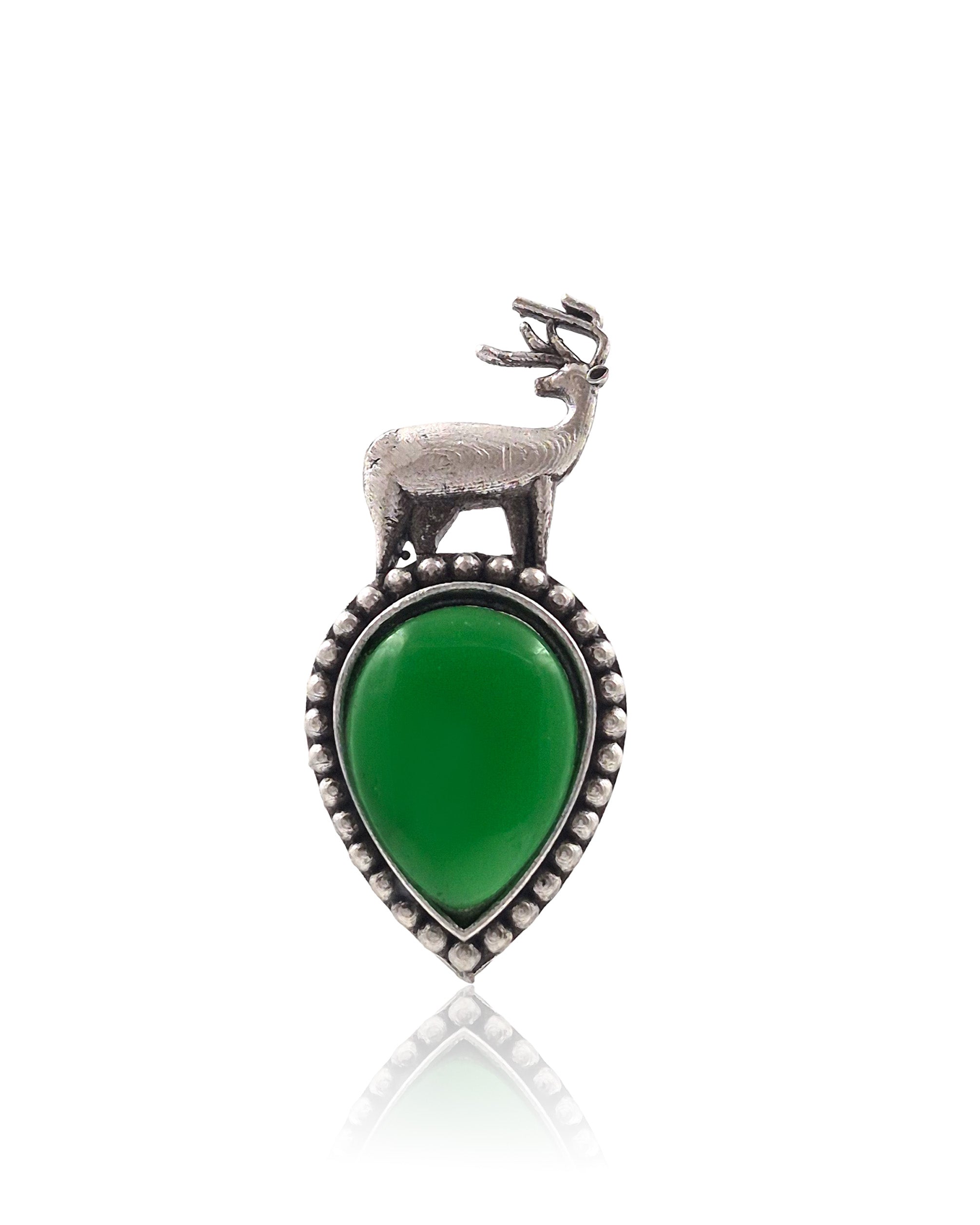 DEER OXIDISED STUD EARRINGS