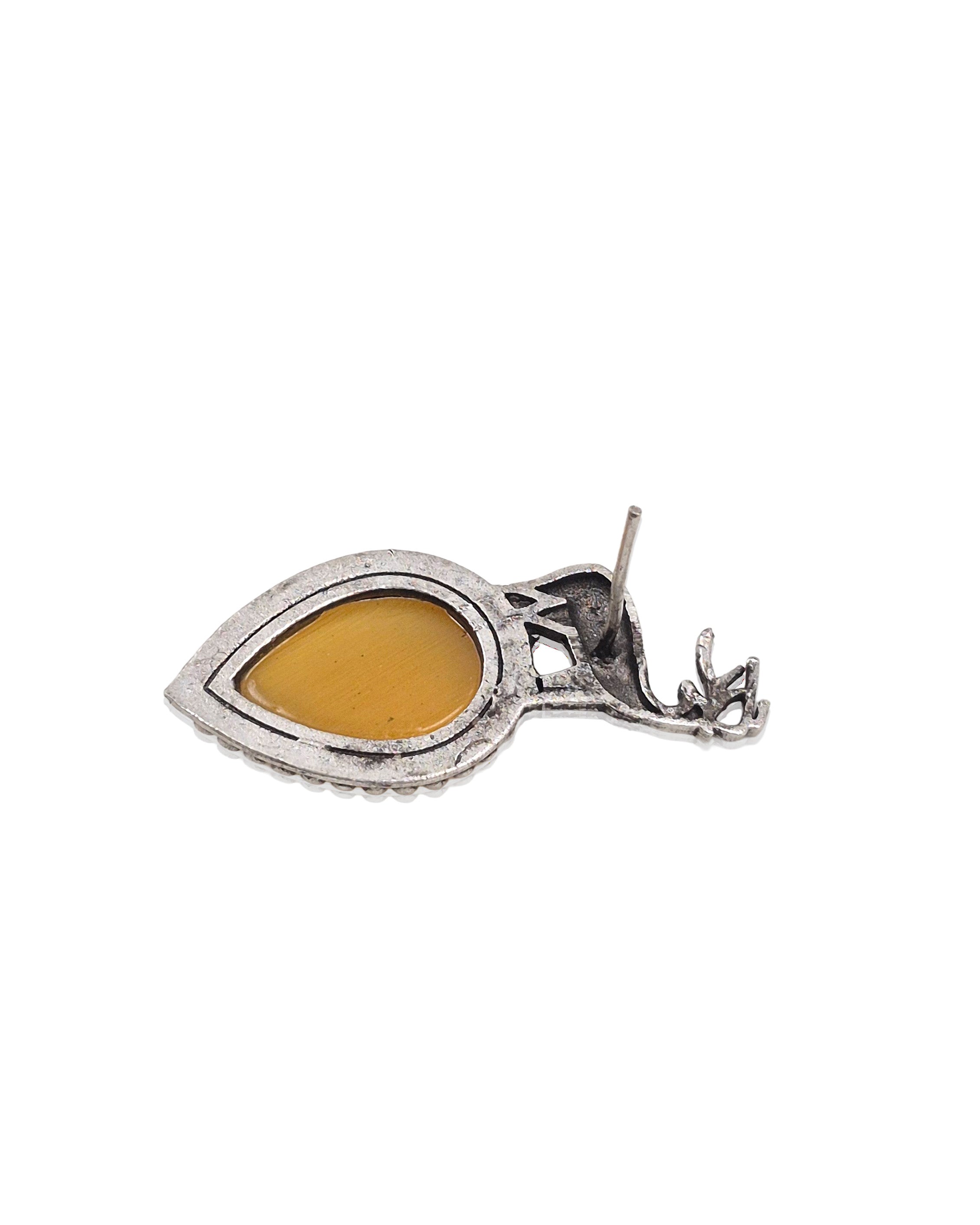 DEER OXIDISED STUD EARRINGS