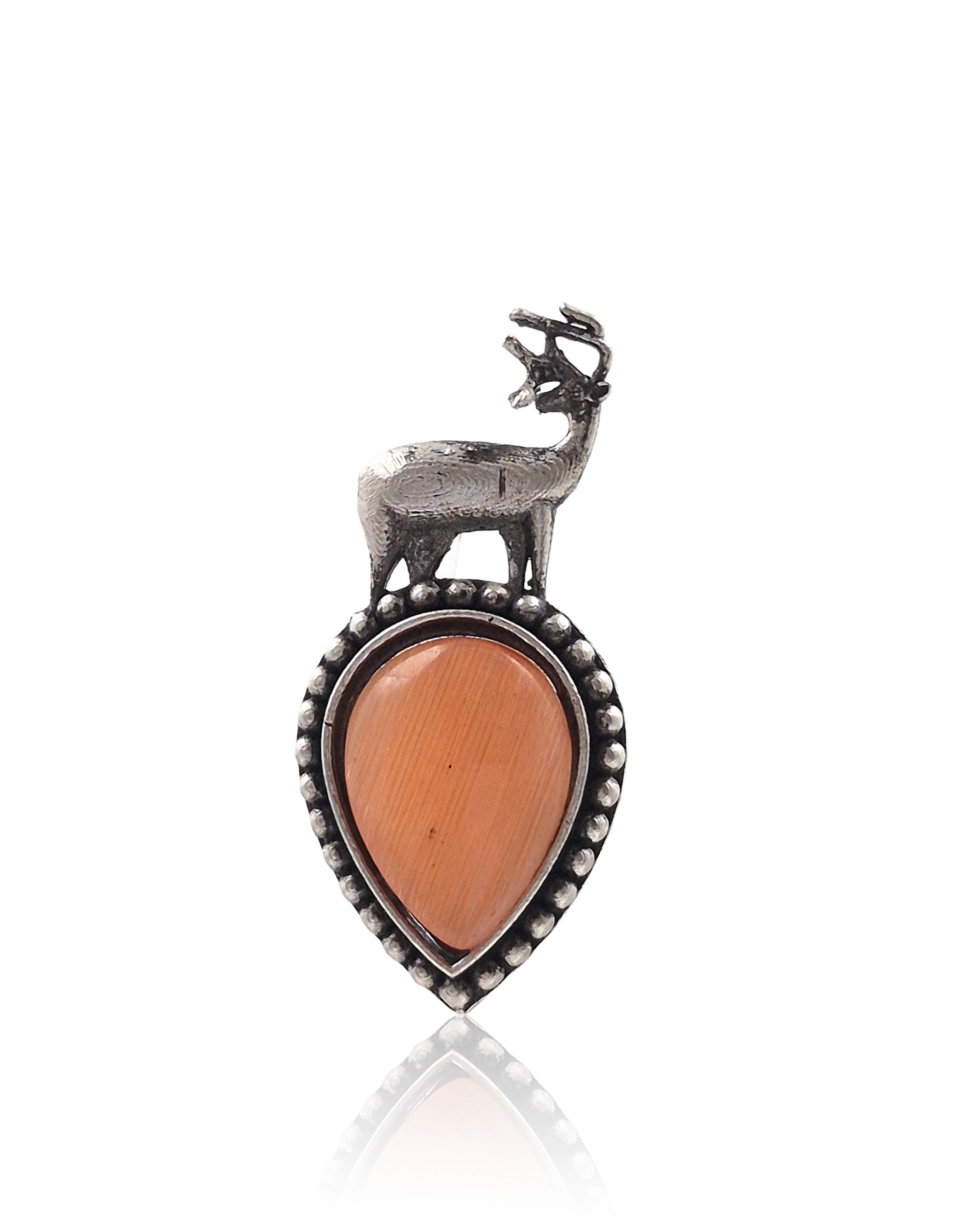 DEER OXIDISED STUD EARRINGS