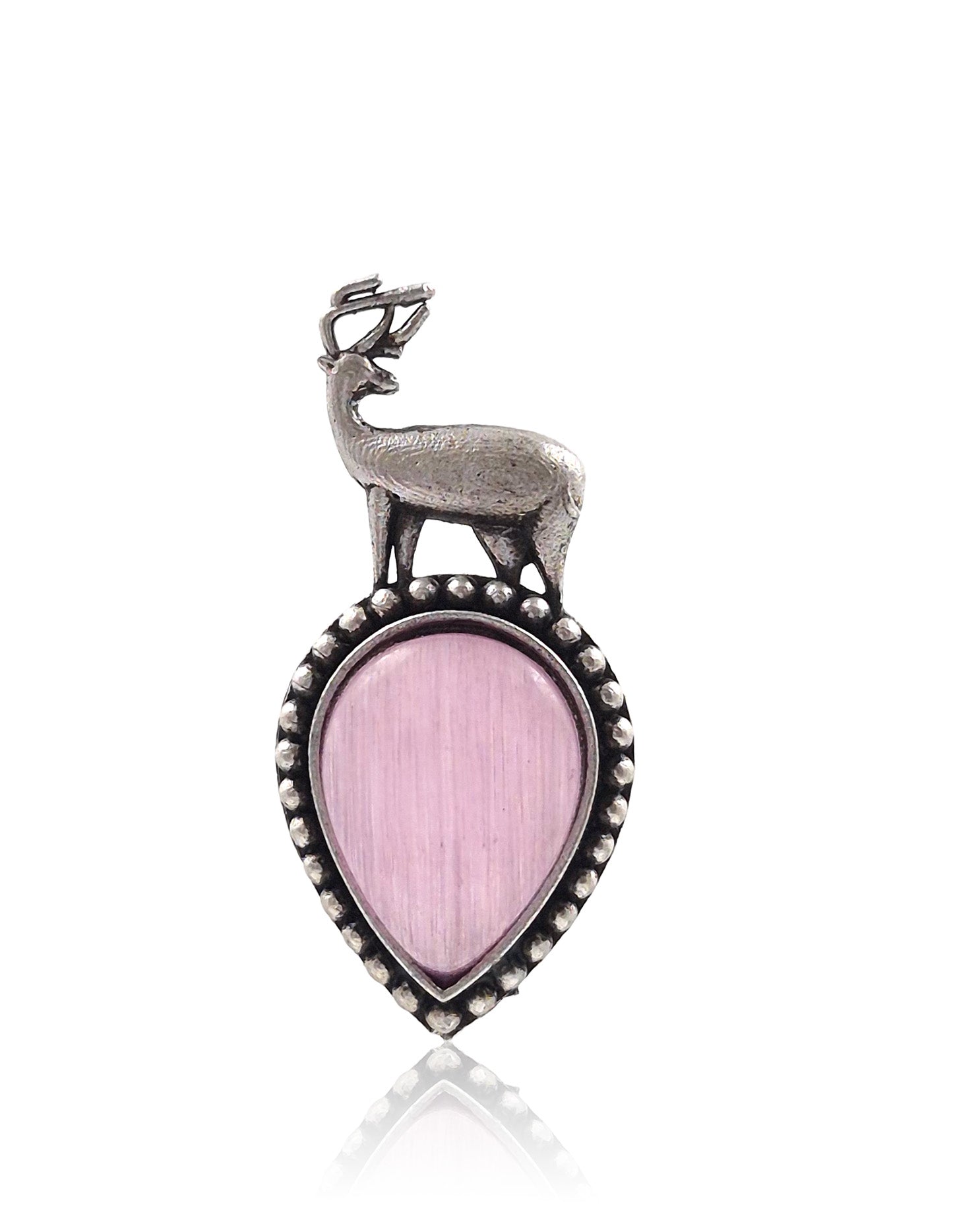 DEER OXIDISED STUD EARRINGS