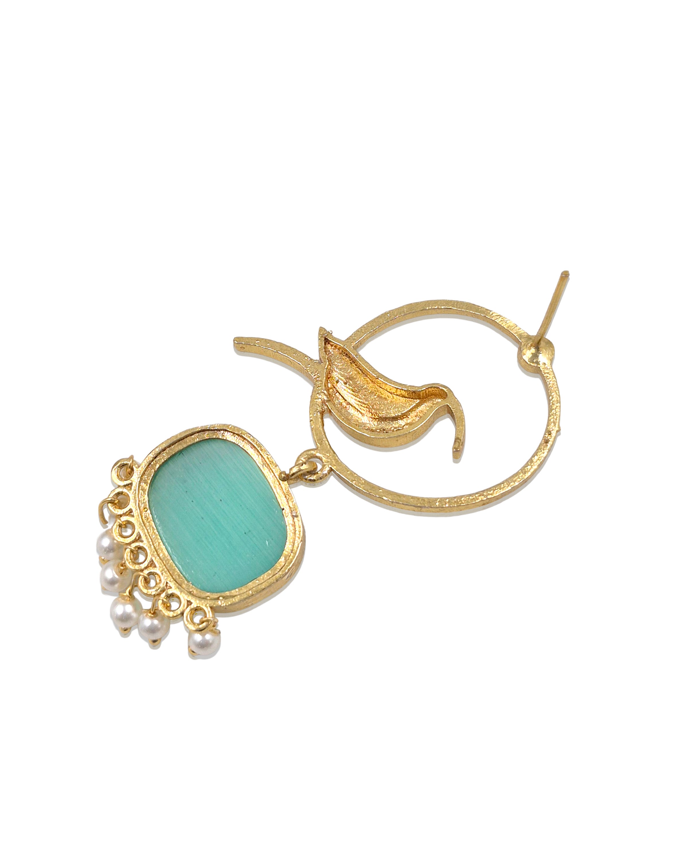 PARROT DANGLER GOLDEN EARRINGS