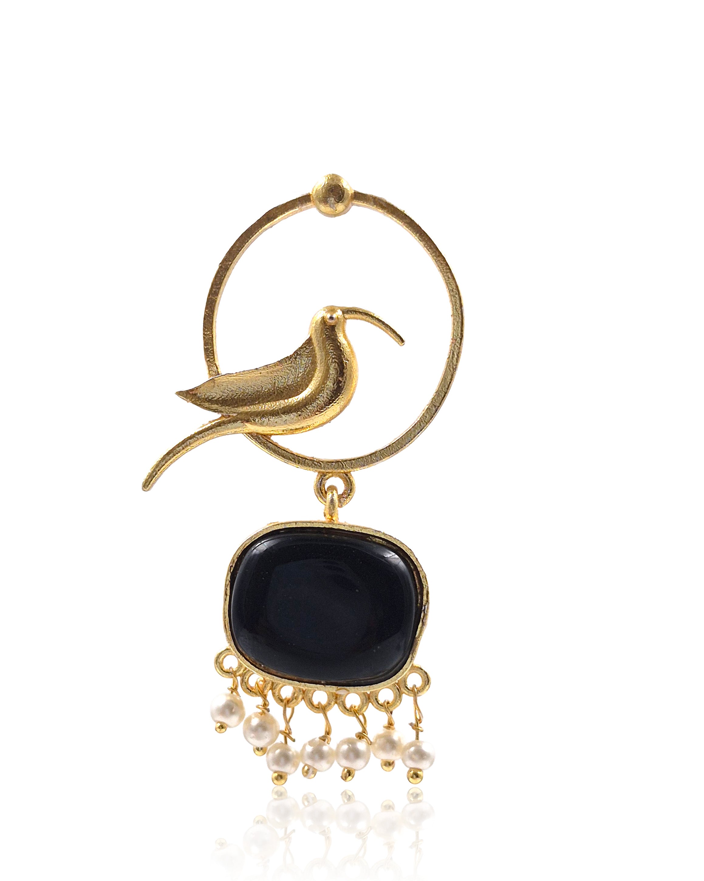 PARROT DANGLER GOLDEN EARRINGS