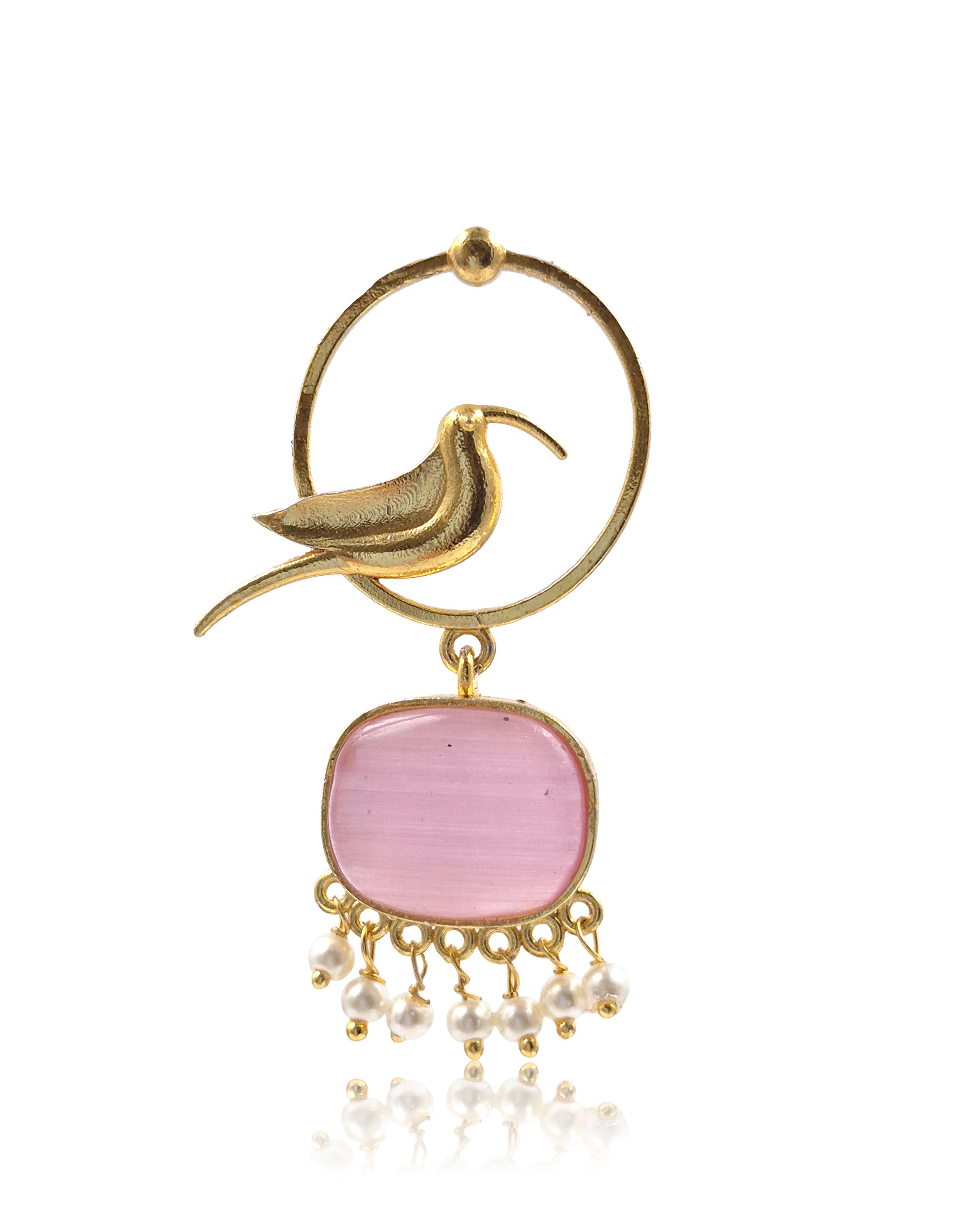 PARROT DANGLER GOLDEN EARRINGS