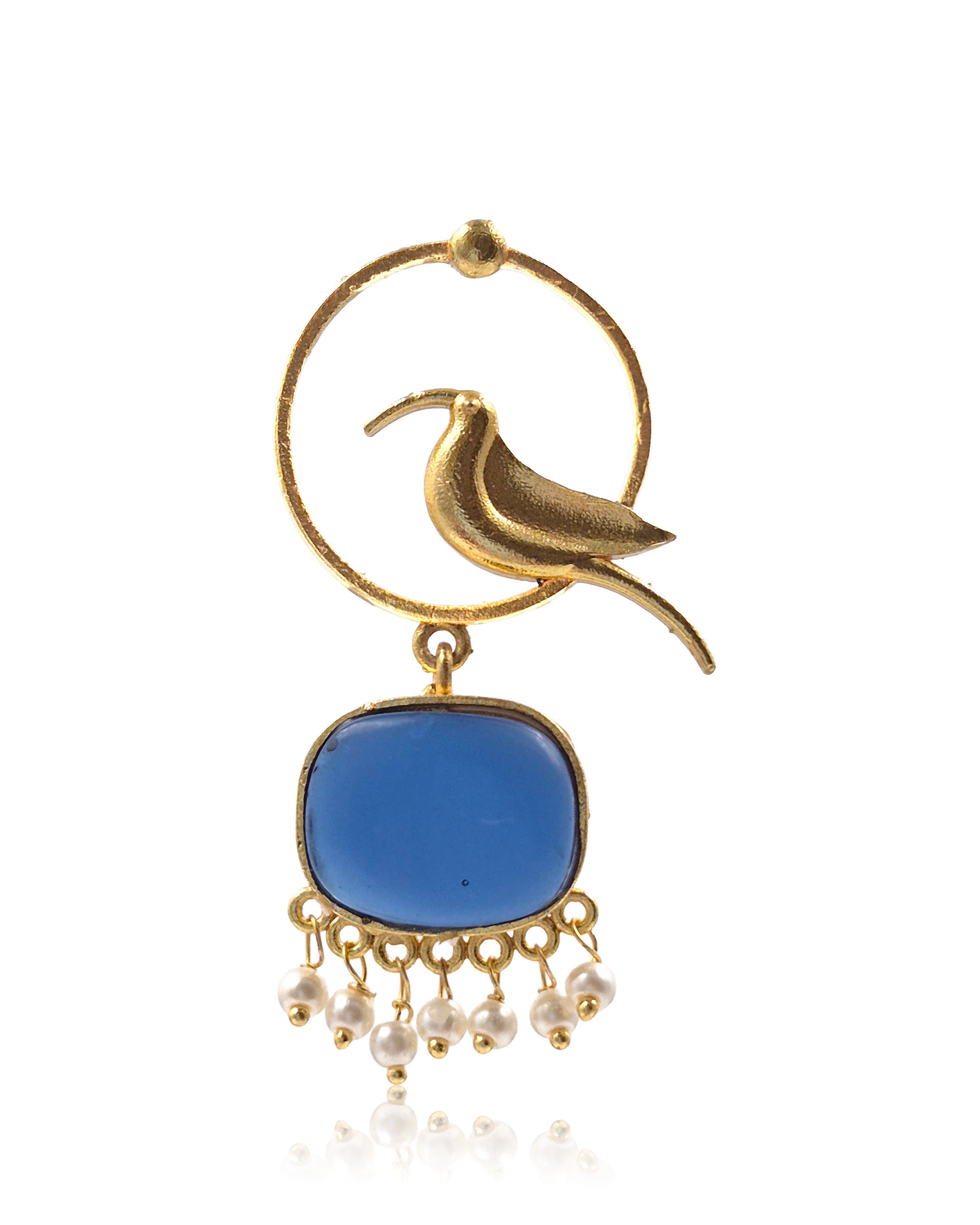 PARROT DANGLER GOLDEN EARRINGS
