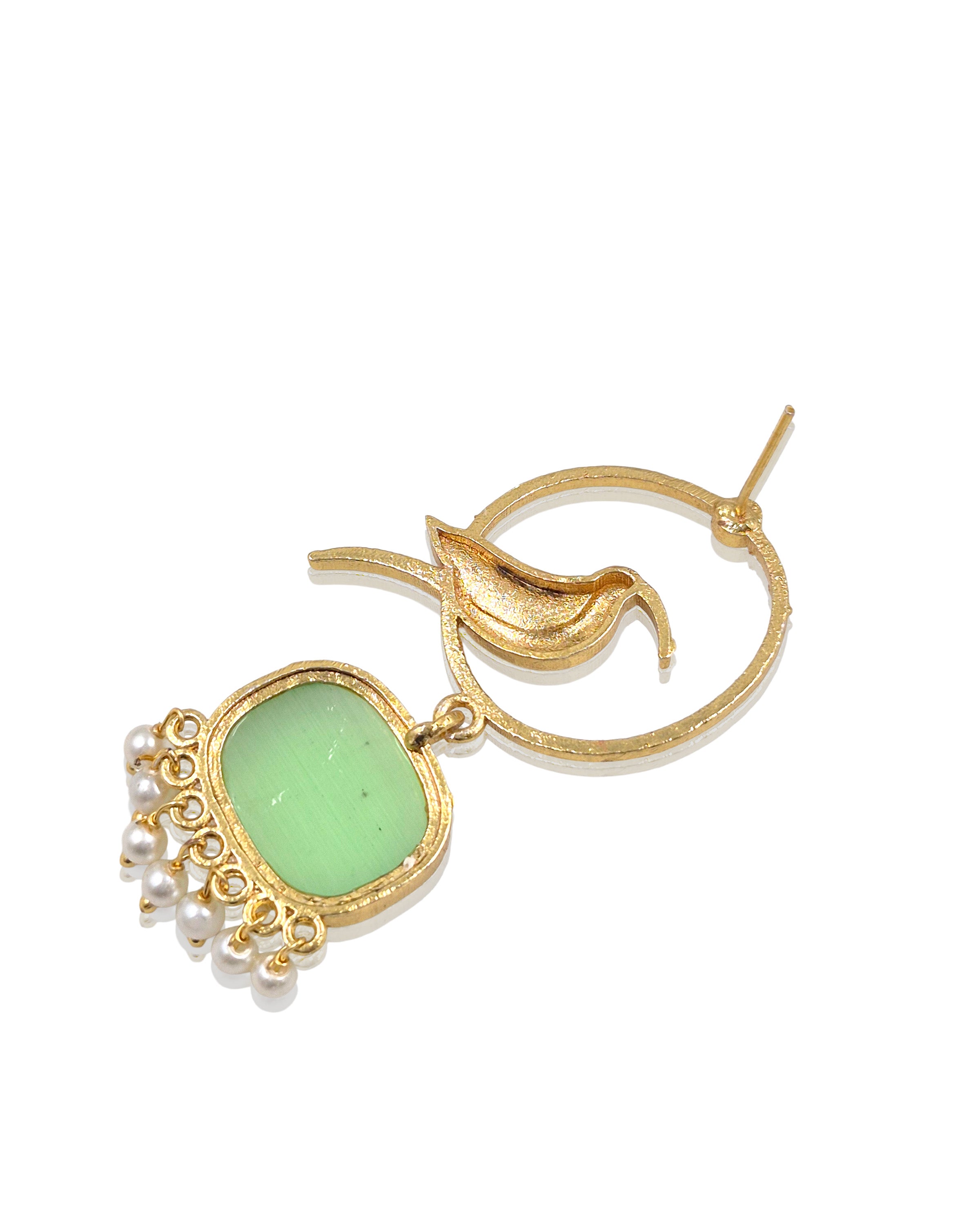 PARROT DANGLER GOLDEN EARRINGS