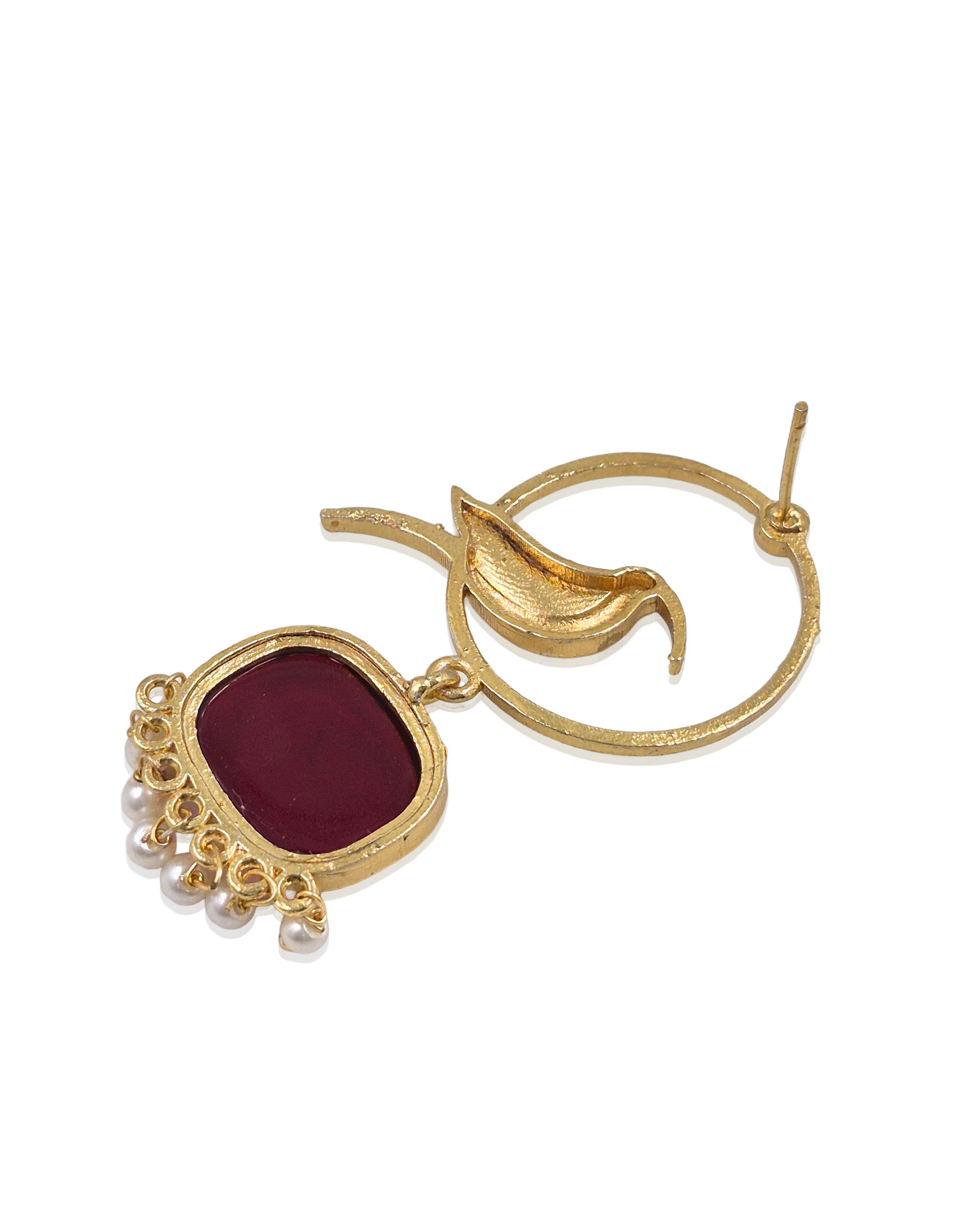 PARROT DANGLER GOLDEN EARRINGS