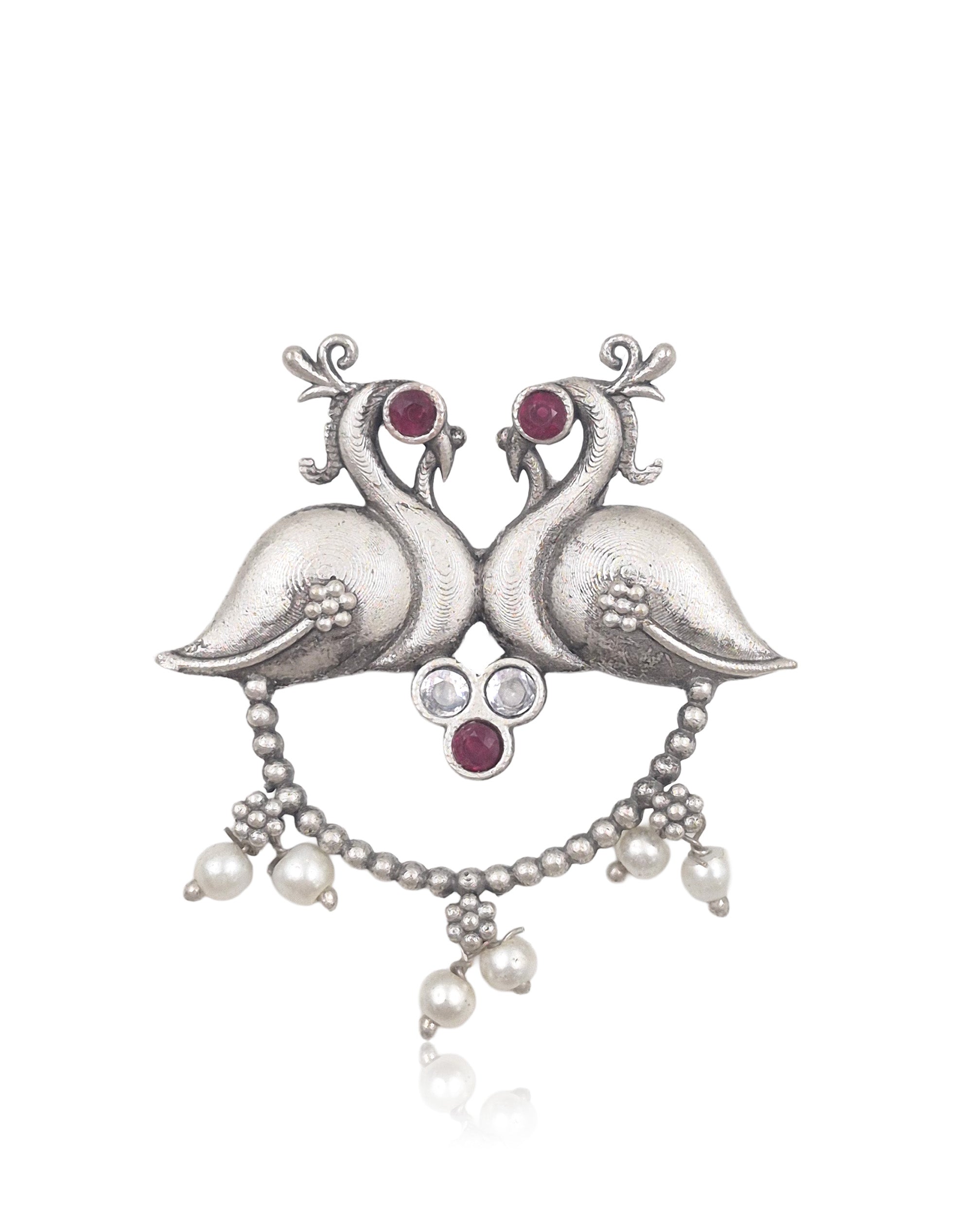 RUHI OXIDISED STUD EARRINGS