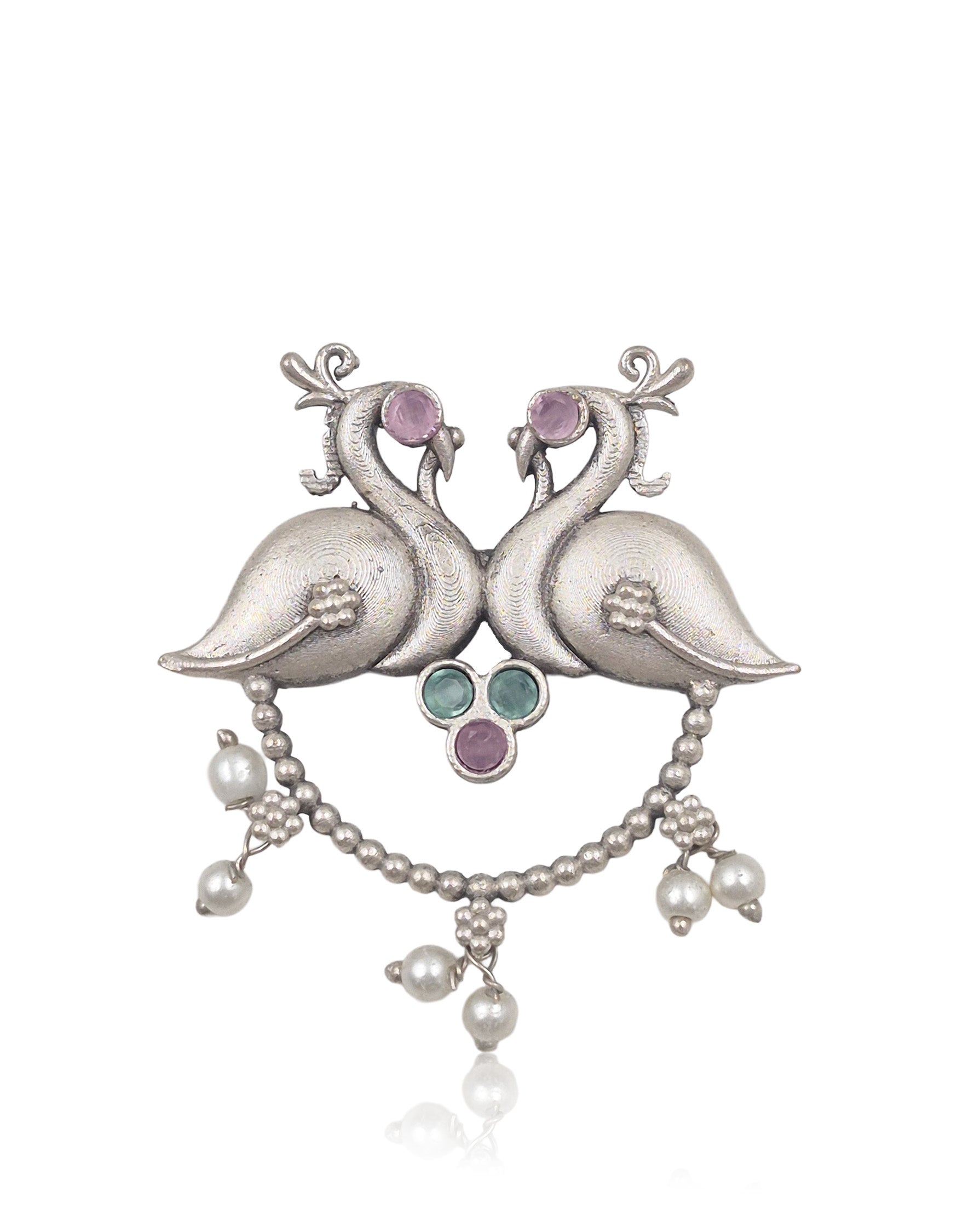 RUHI OXIDISED STUD EARRINGS