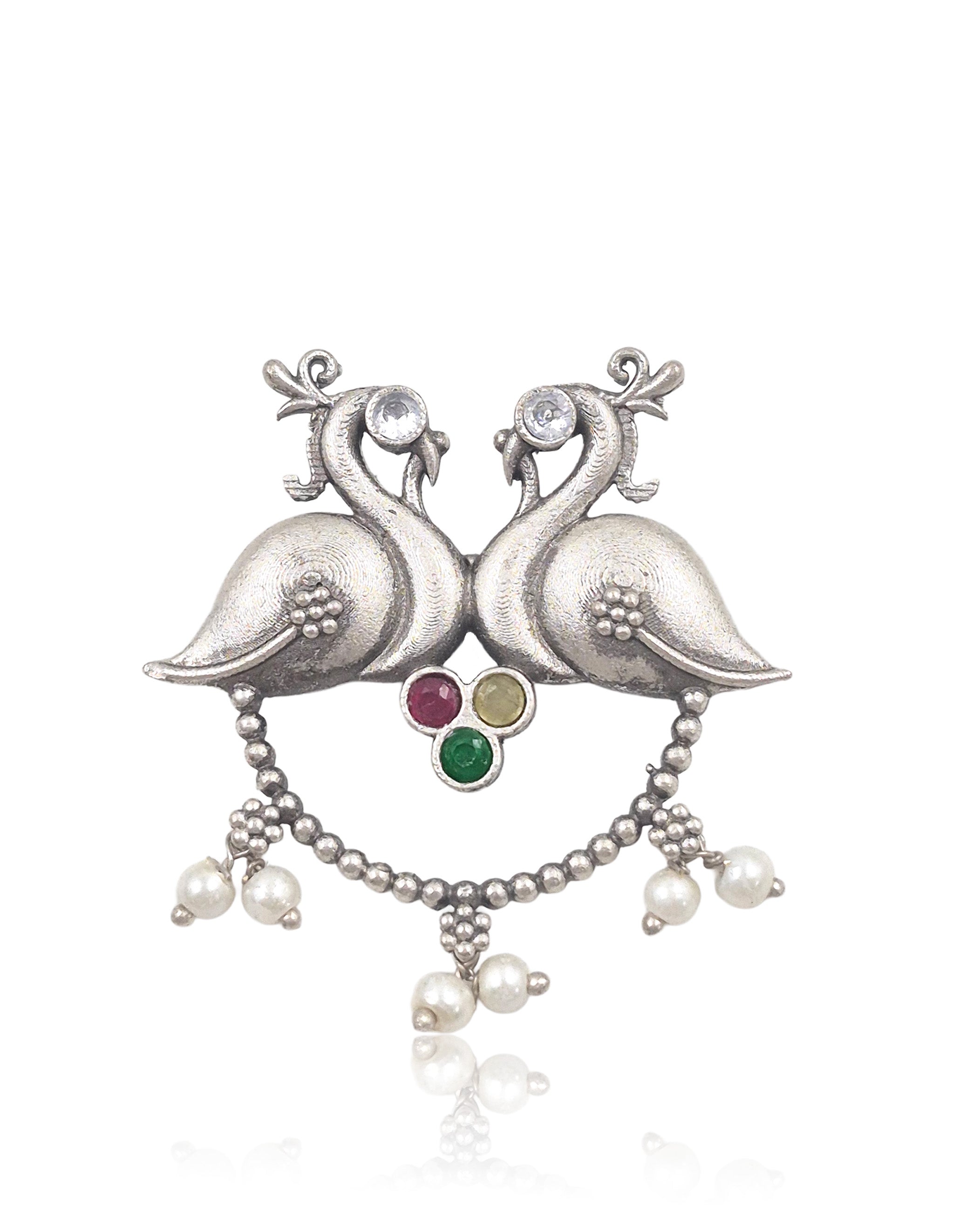 RUHI OXIDISED STUD EARRINGS