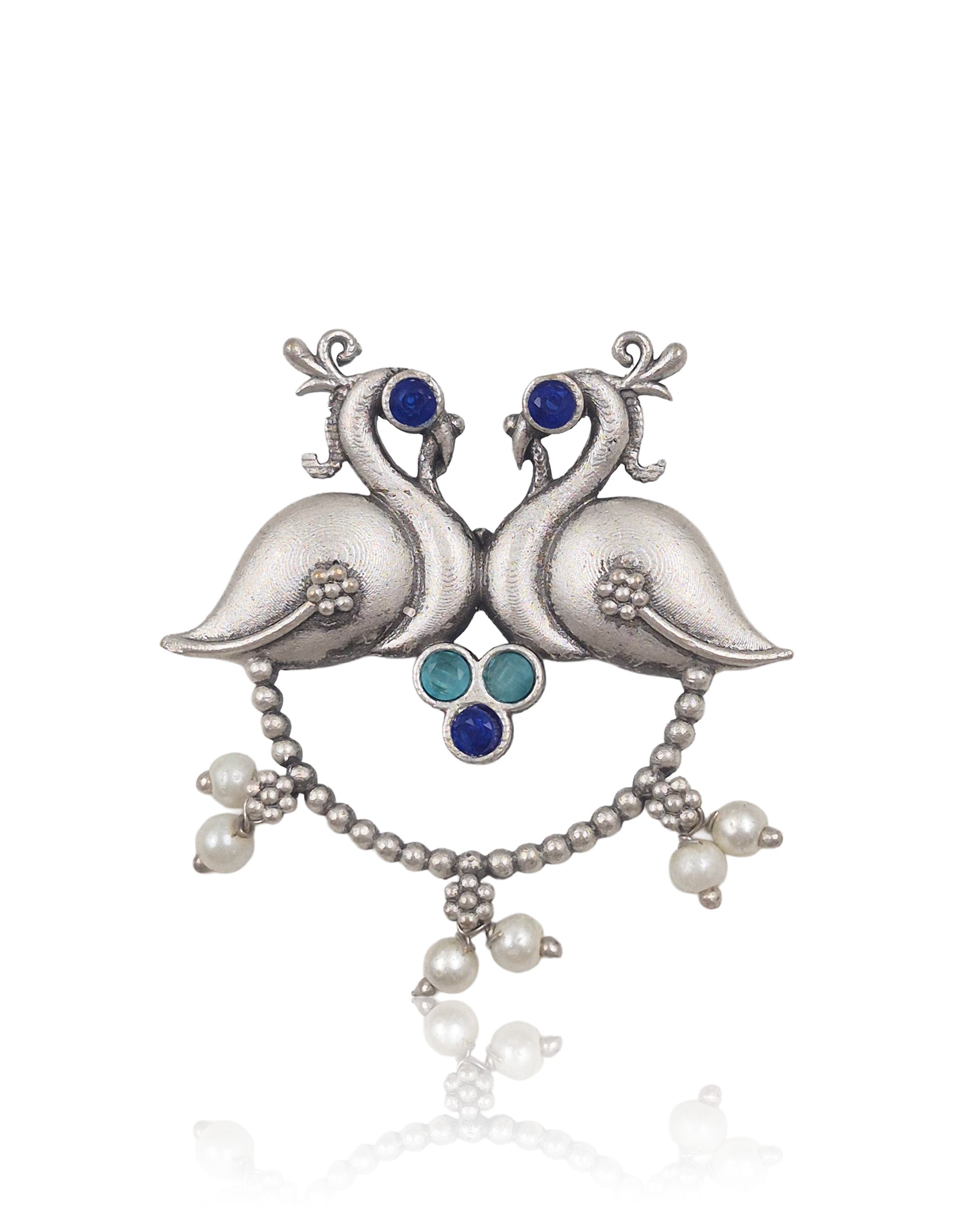 RUHI OXIDISED STUD EARRINGS