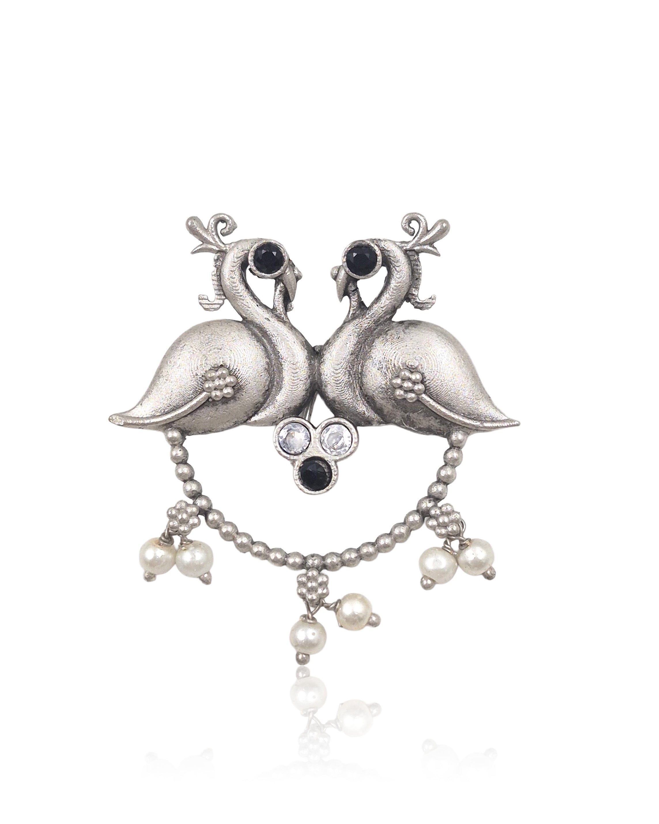 RUHI OXIDISED STUD EARRINGS