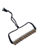 Load image into Gallery viewer, Oxidised Lakshmi Temple Choker Necklace Set