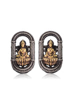 Load image into Gallery viewer, Oxidised Lakshmi Temple Choker Necklace Set