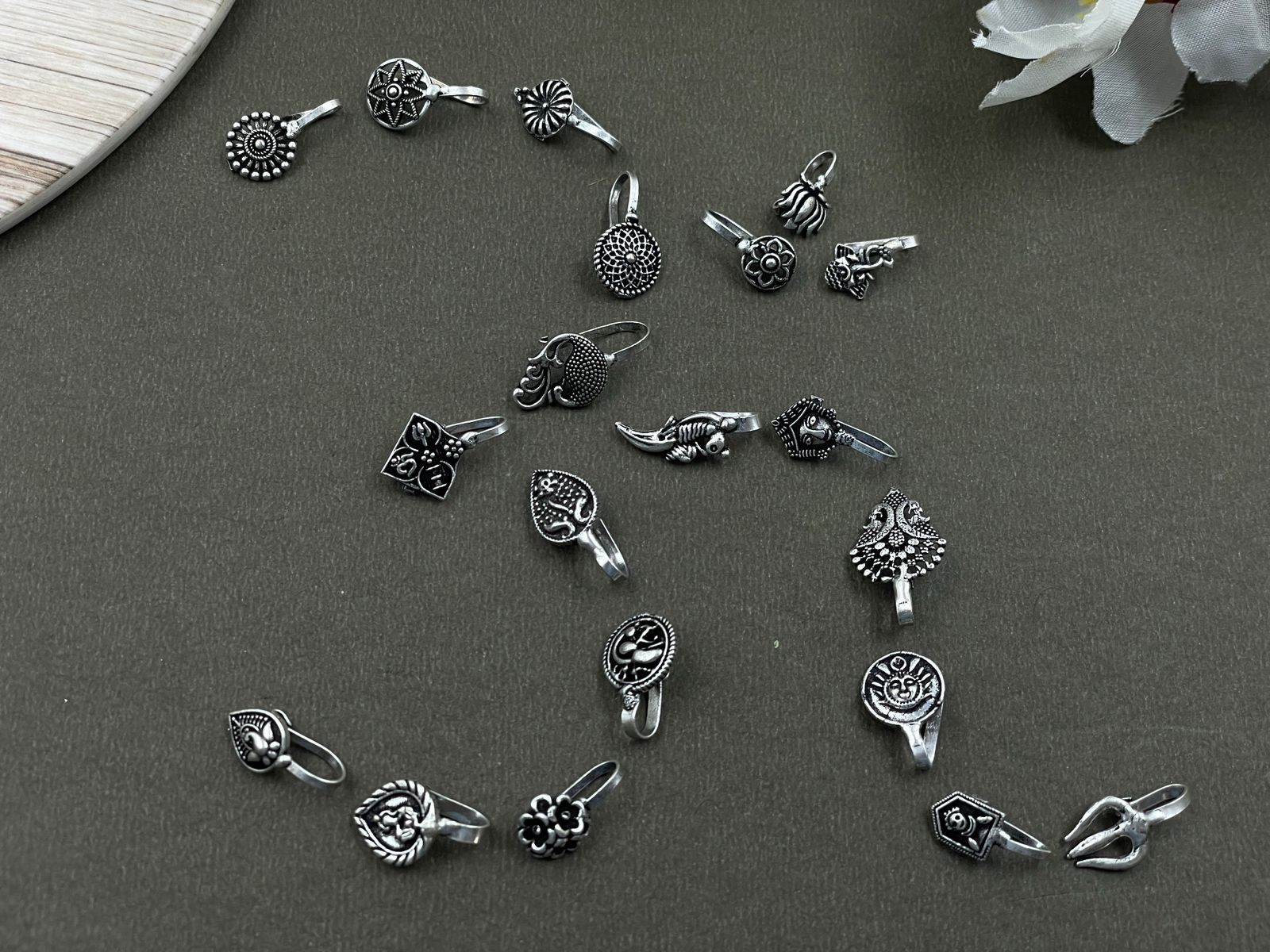 PRITI OXIDISED CLIP ON  NOSEPIN COMBO OF 20