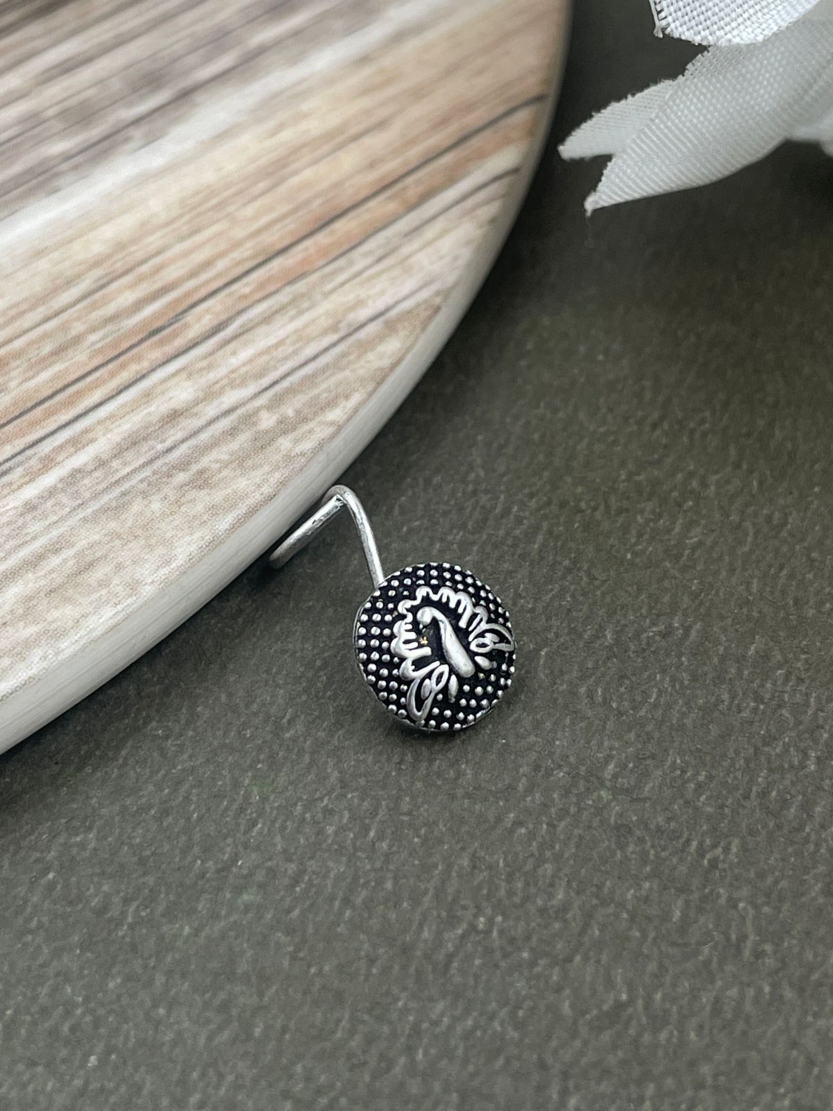 VIDITA OXIDISED PIERCING NOSEPIN COMBO OF 4