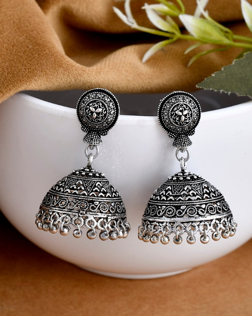 KIYANA SILVER OXIDISED JEWELLERY SET COMBO