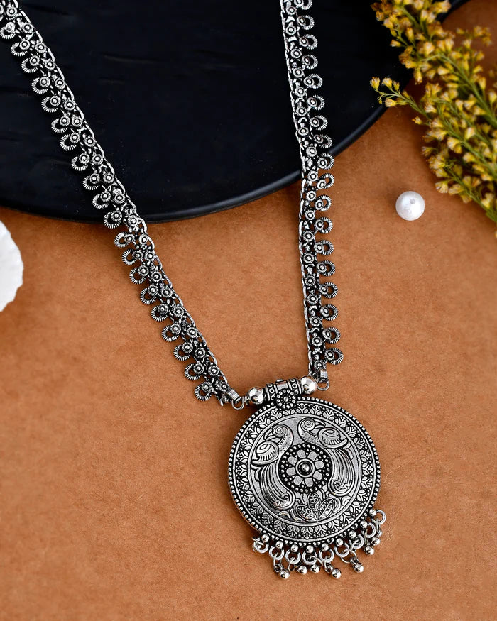 2 NECKLACE OXIDISED JEWELLERY SET COMBO