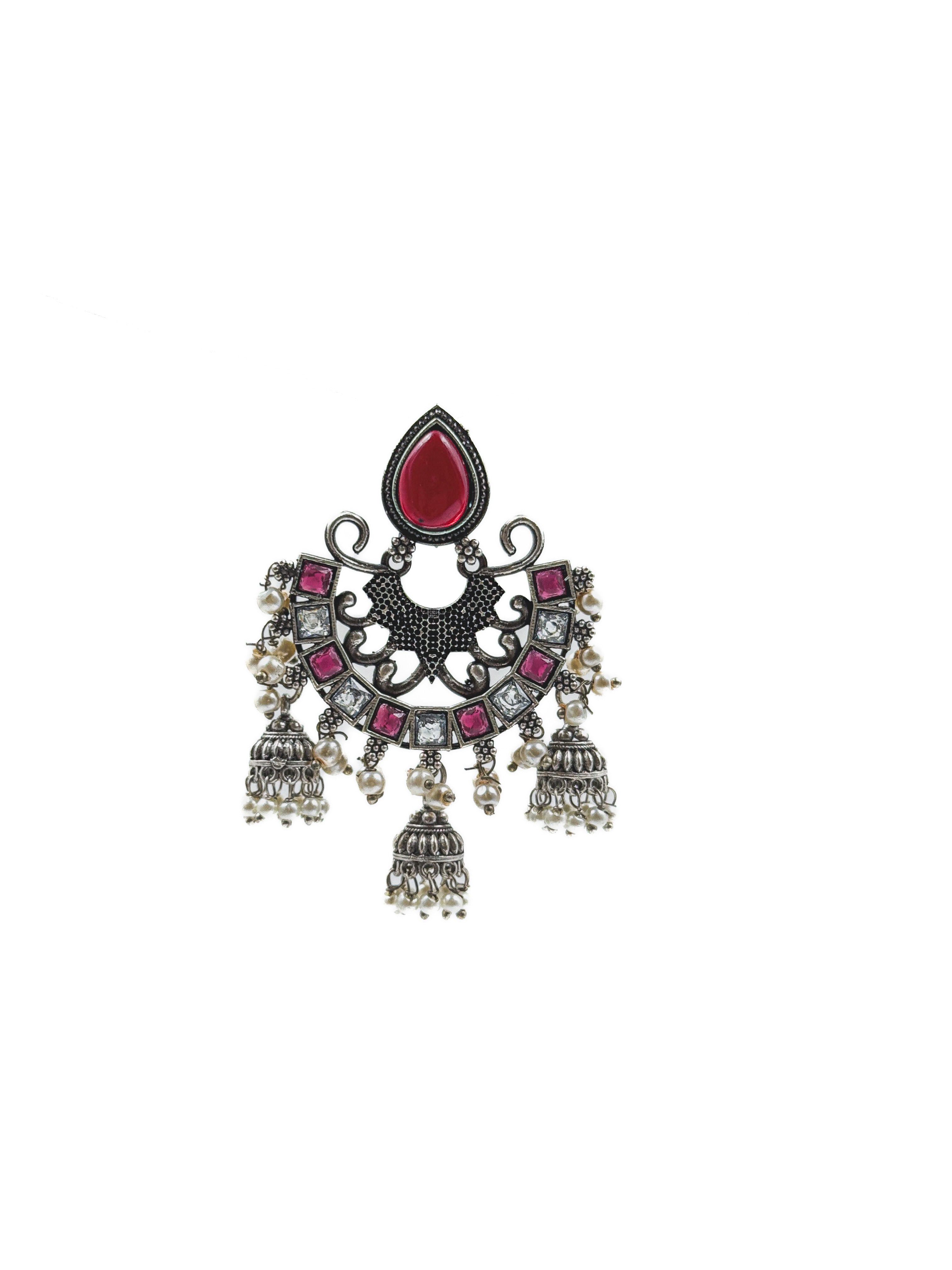 RAHA STONE JHUMKA EARRINGS