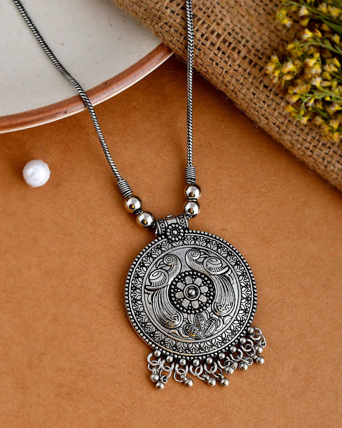 2 NECKLACE OXIDISED JEWELLERY SET COMBO