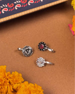 Load image into Gallery viewer, Traditional oxidised bracelet and kada from Rakshabandhan hamper - Naman Arts