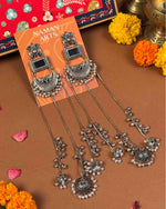 Load image into Gallery viewer, Kashmiri earrings and stone dangler earrings pair - Naman Arts