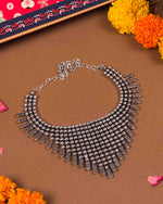 Load image into Gallery viewer, Adjustable oxidised statement ring - Naman Arts