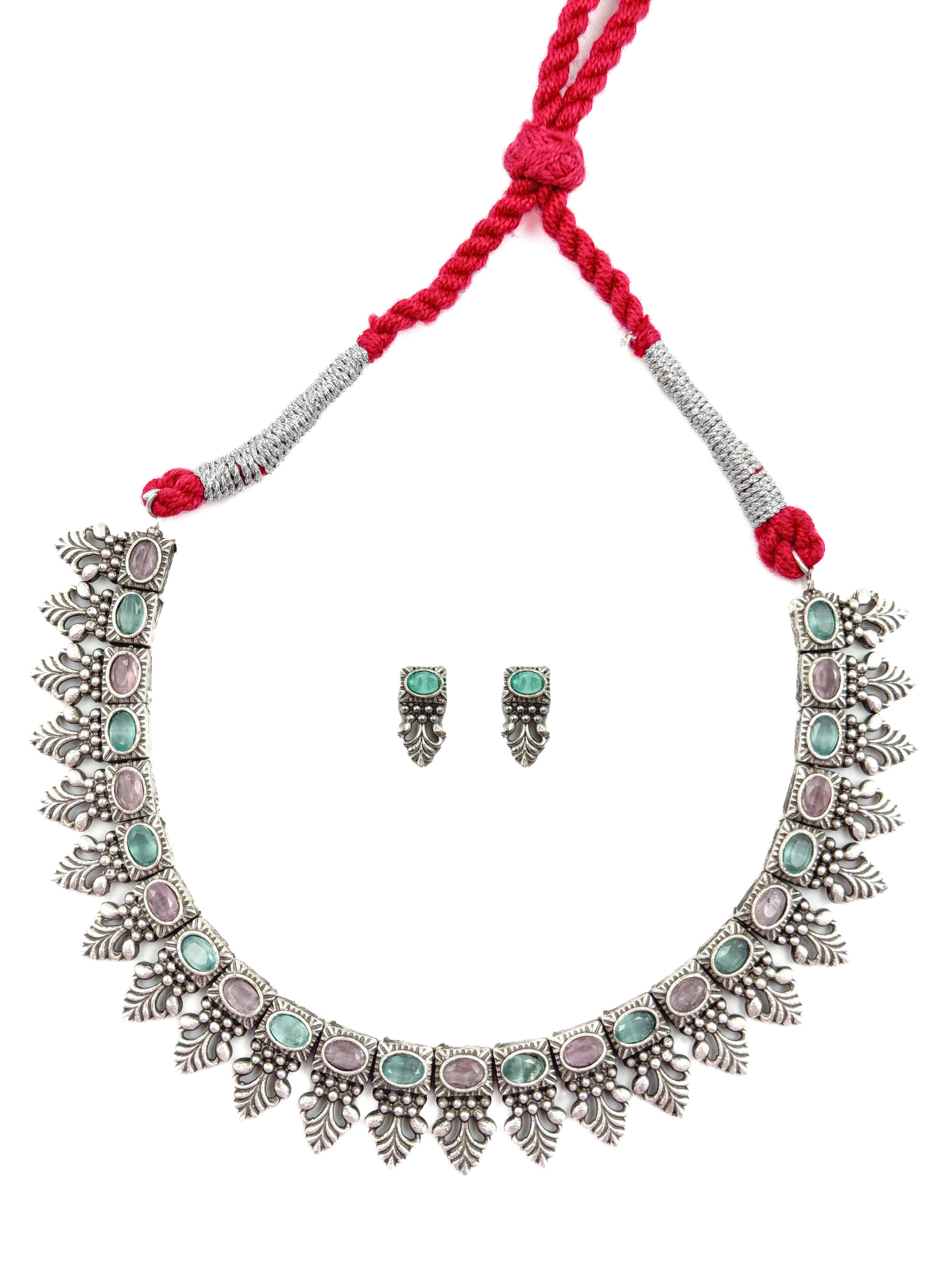 Raya Stone Necklace Set