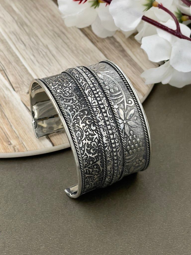 TAMANNA SILVER OXIDISED JEWELLERY SET COMBO