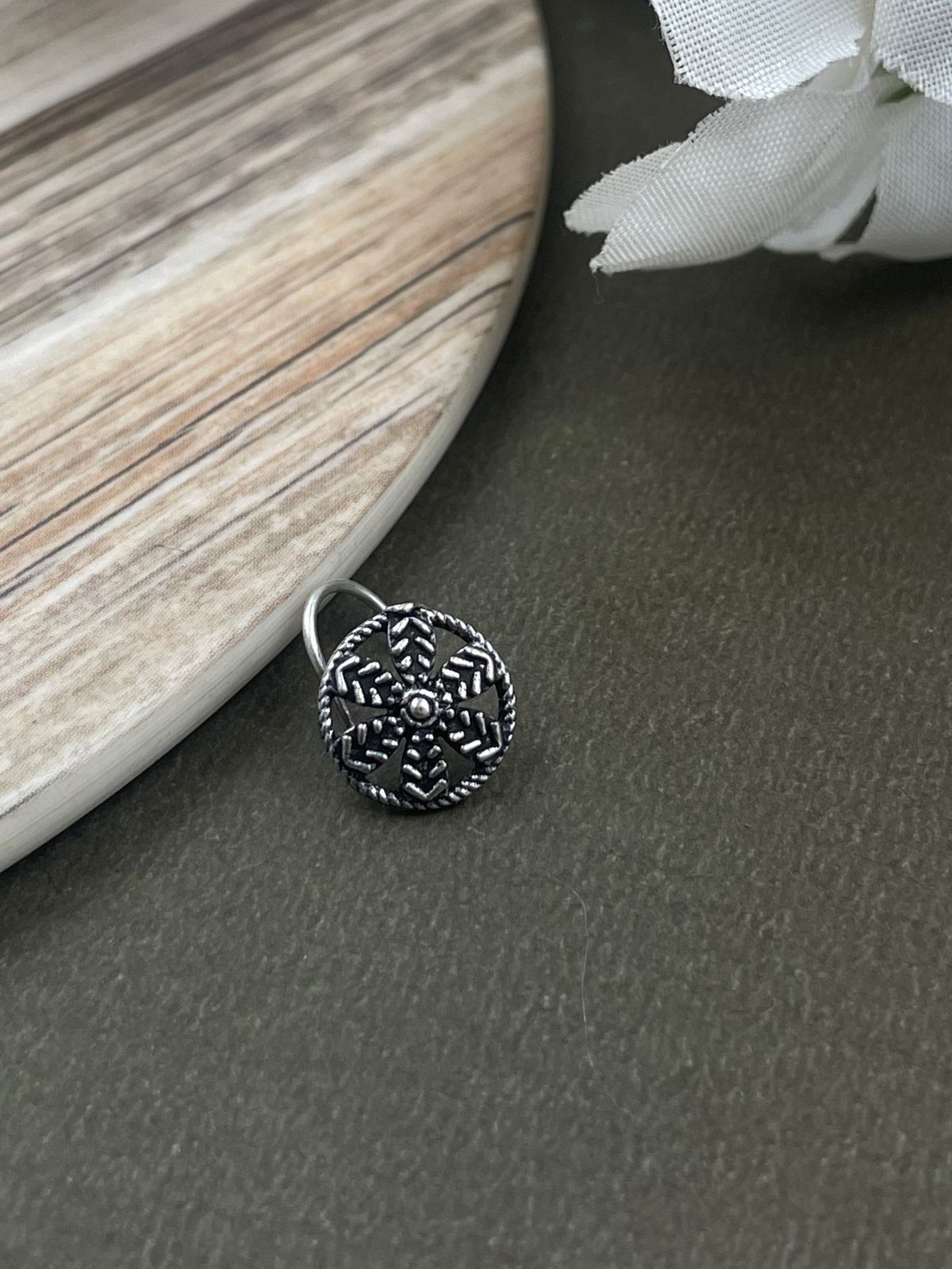 KESHA OXIDISED PIERCING NOSEPIN COMBO OF 5