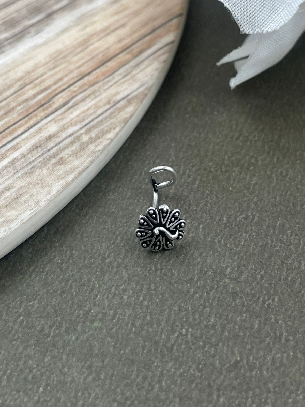 HEENA OXIDISED PIERCING NOSEPIN COMBO OF 5