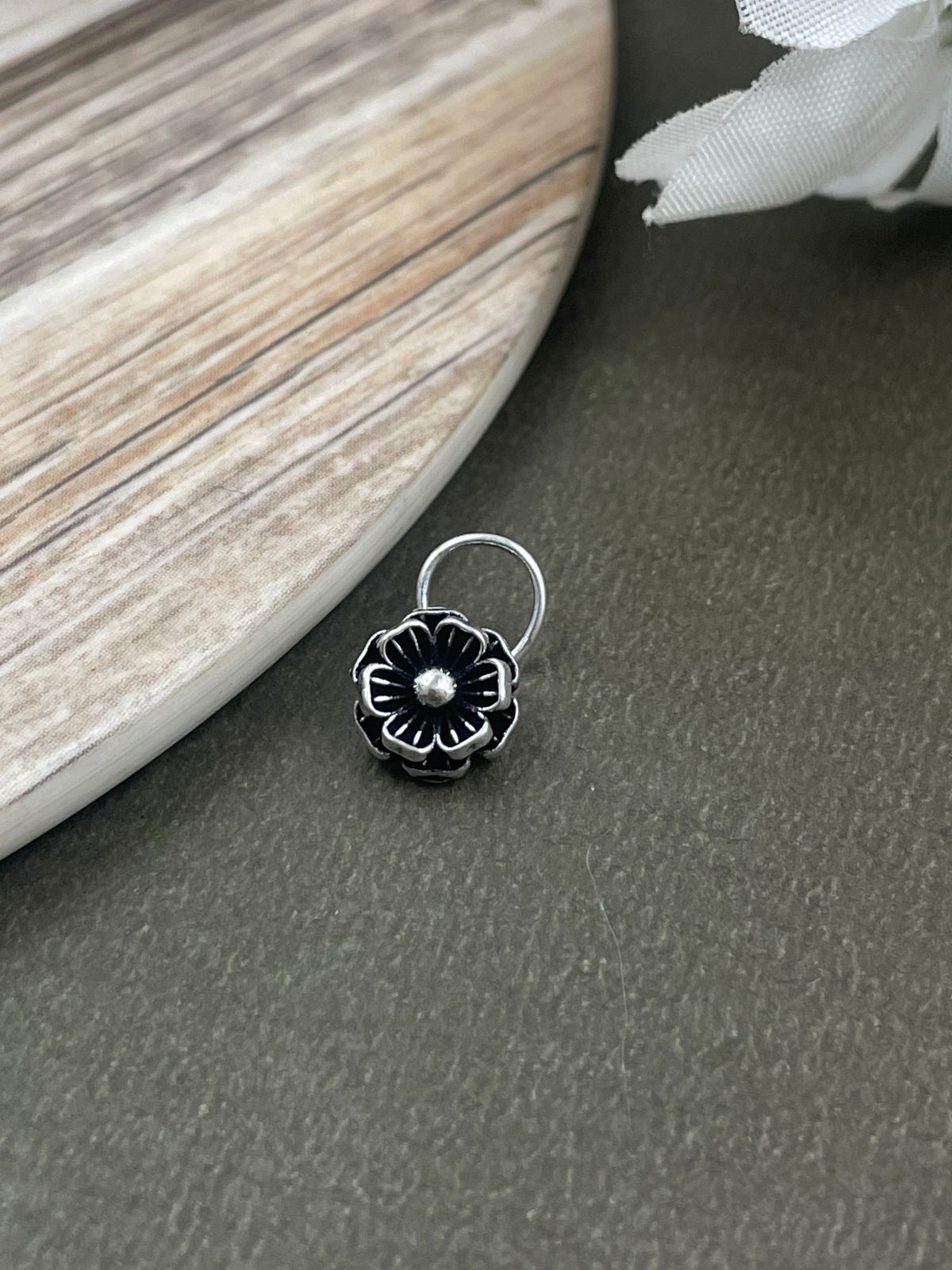 KESHA OXIDISED PIERCING NOSEPIN COMBO OF 5