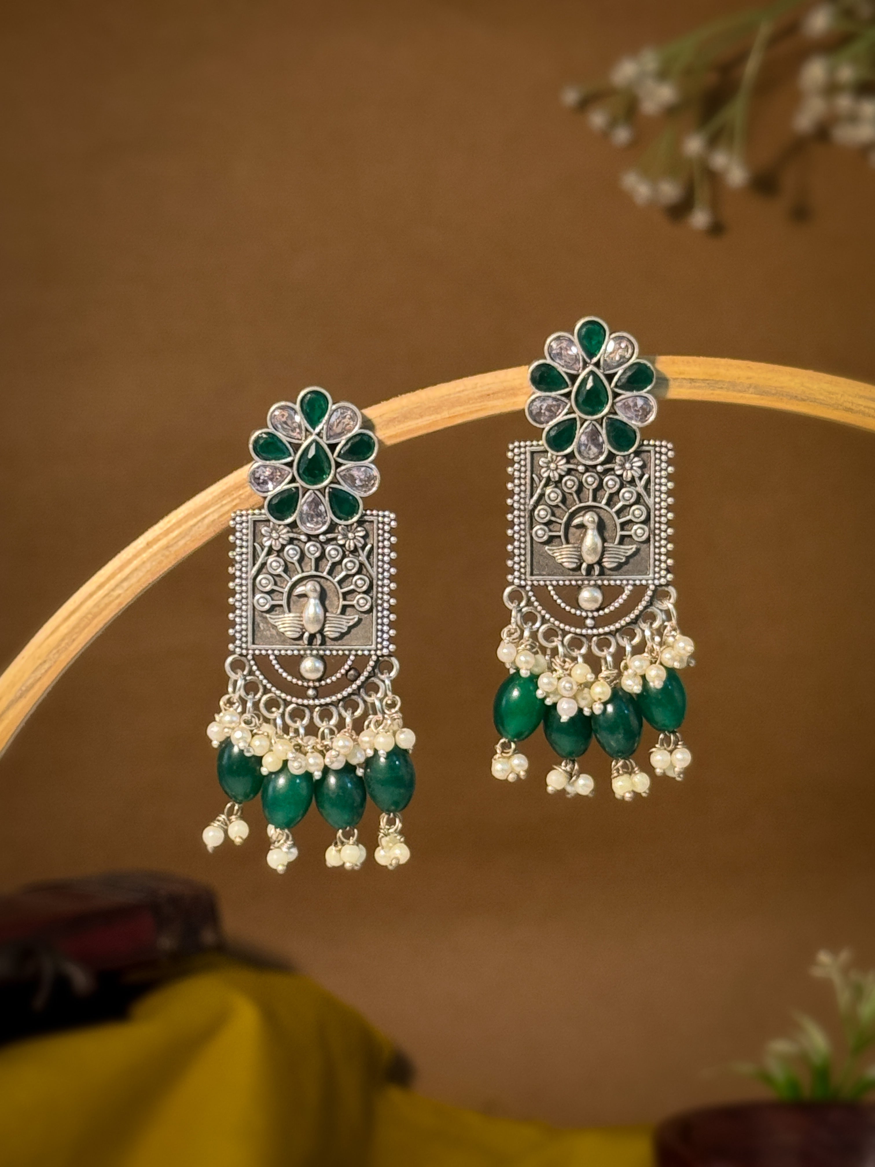 Hazel Stone Dangler Earrings