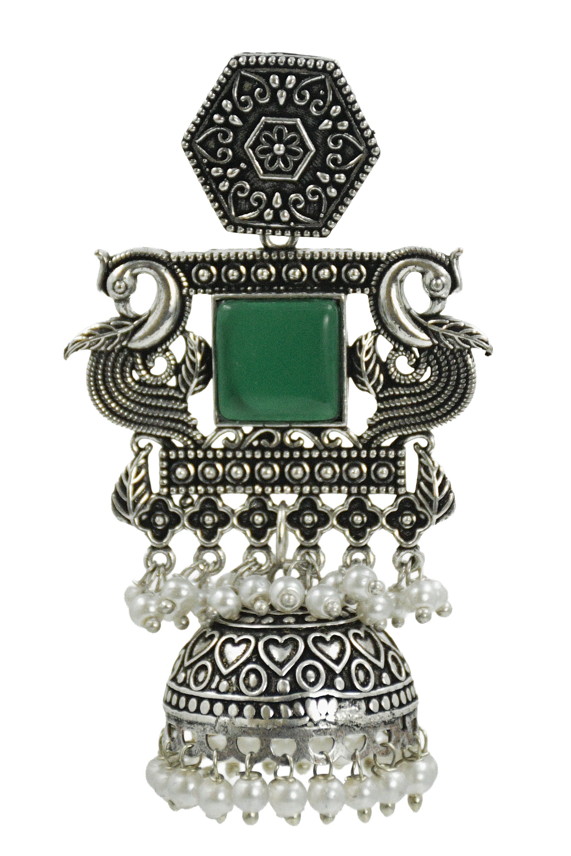 AARIKA STONE JHUMKA EARRINGS