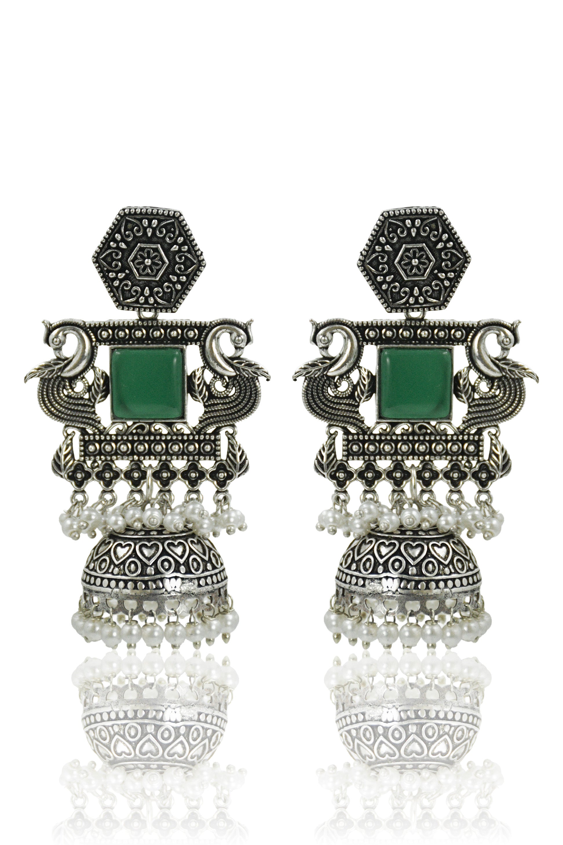 AARIKA STONE JHUMKA EARRINGS
