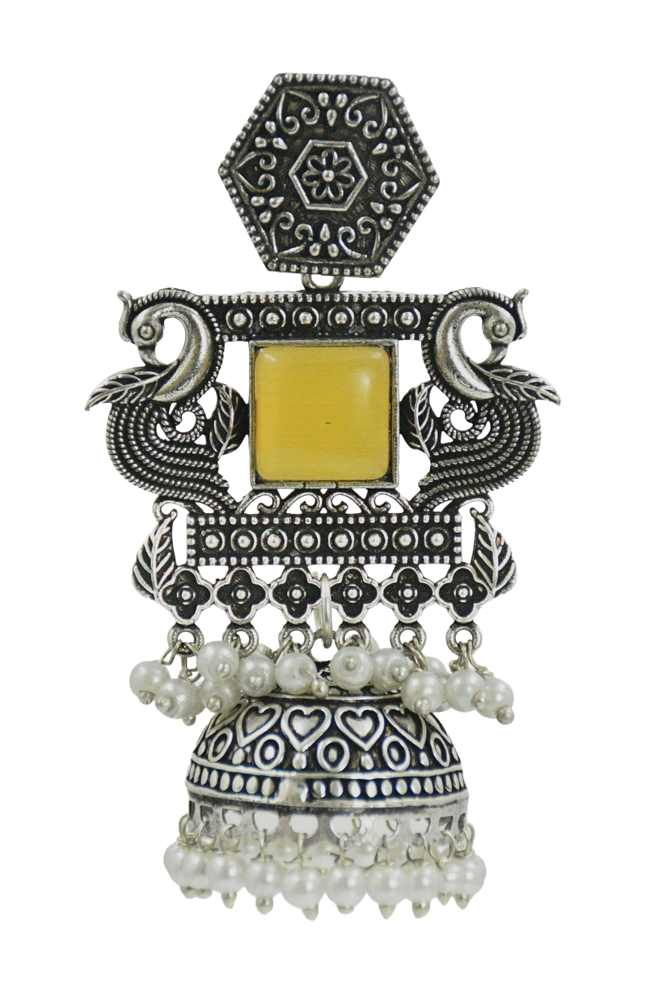 AARIKA STONE JHUMKA EARRINGS