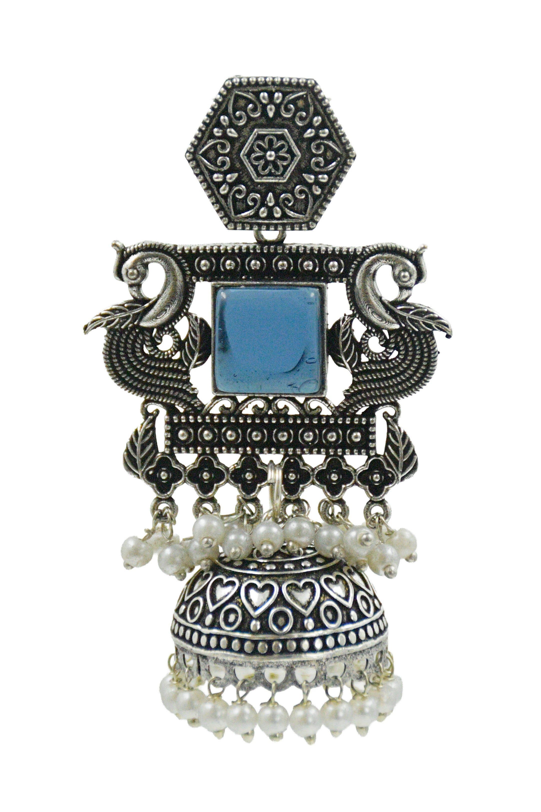 AARIKA STONE JHUMKA EARRINGS
