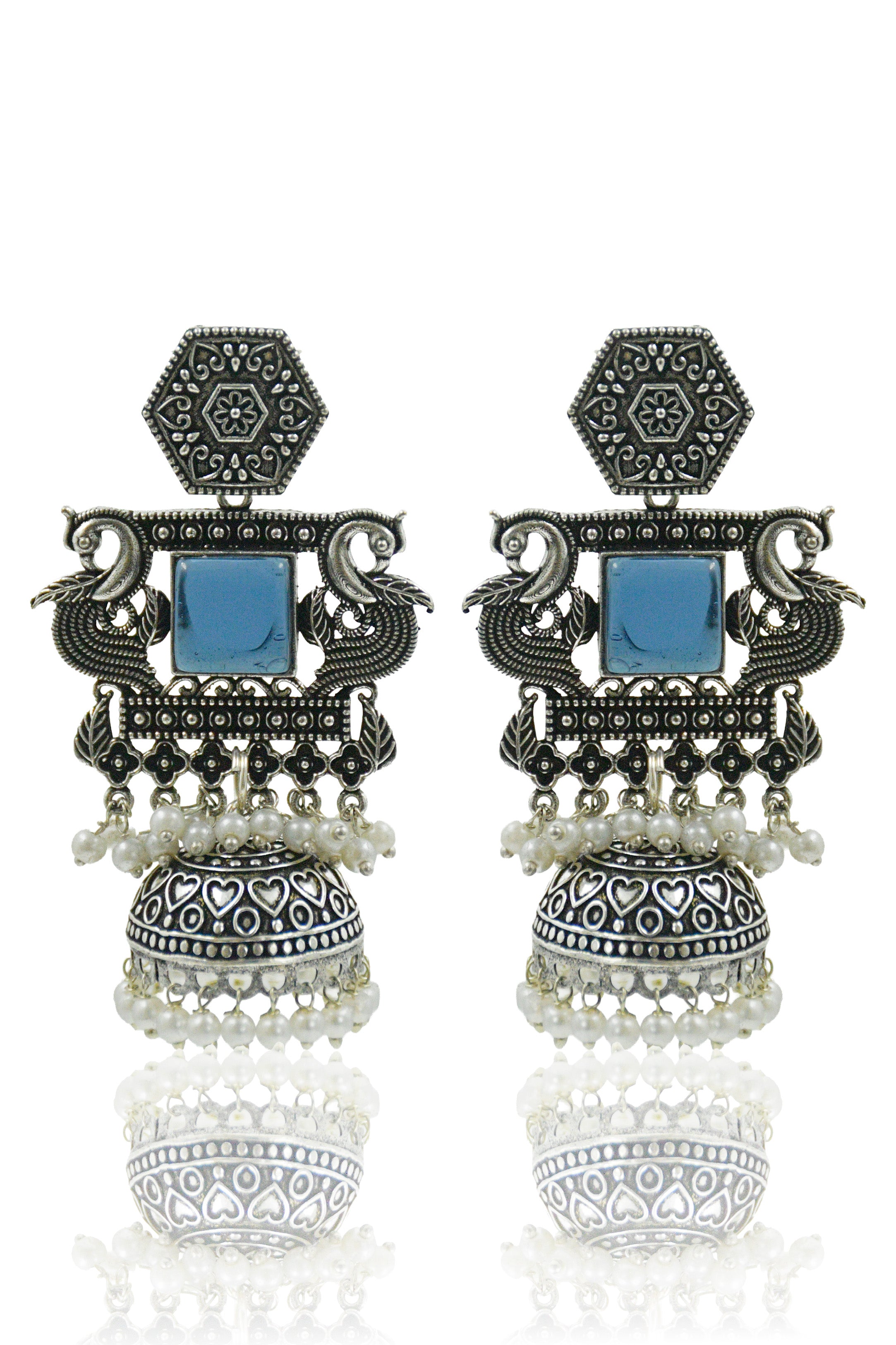 AARIKA STONE JHUMKA EARRINGS