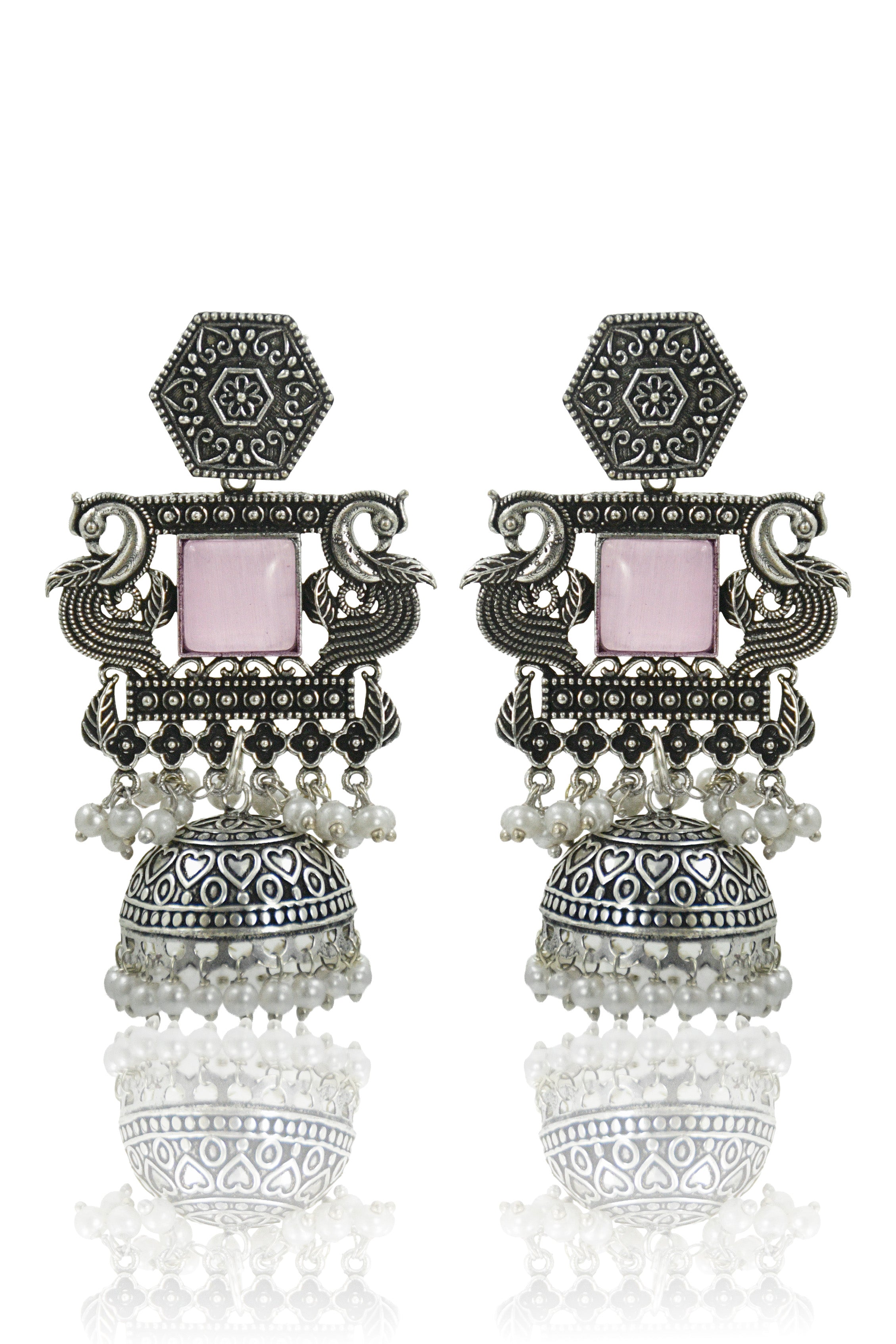 AARIKA STONE JHUMKA EARRINGS