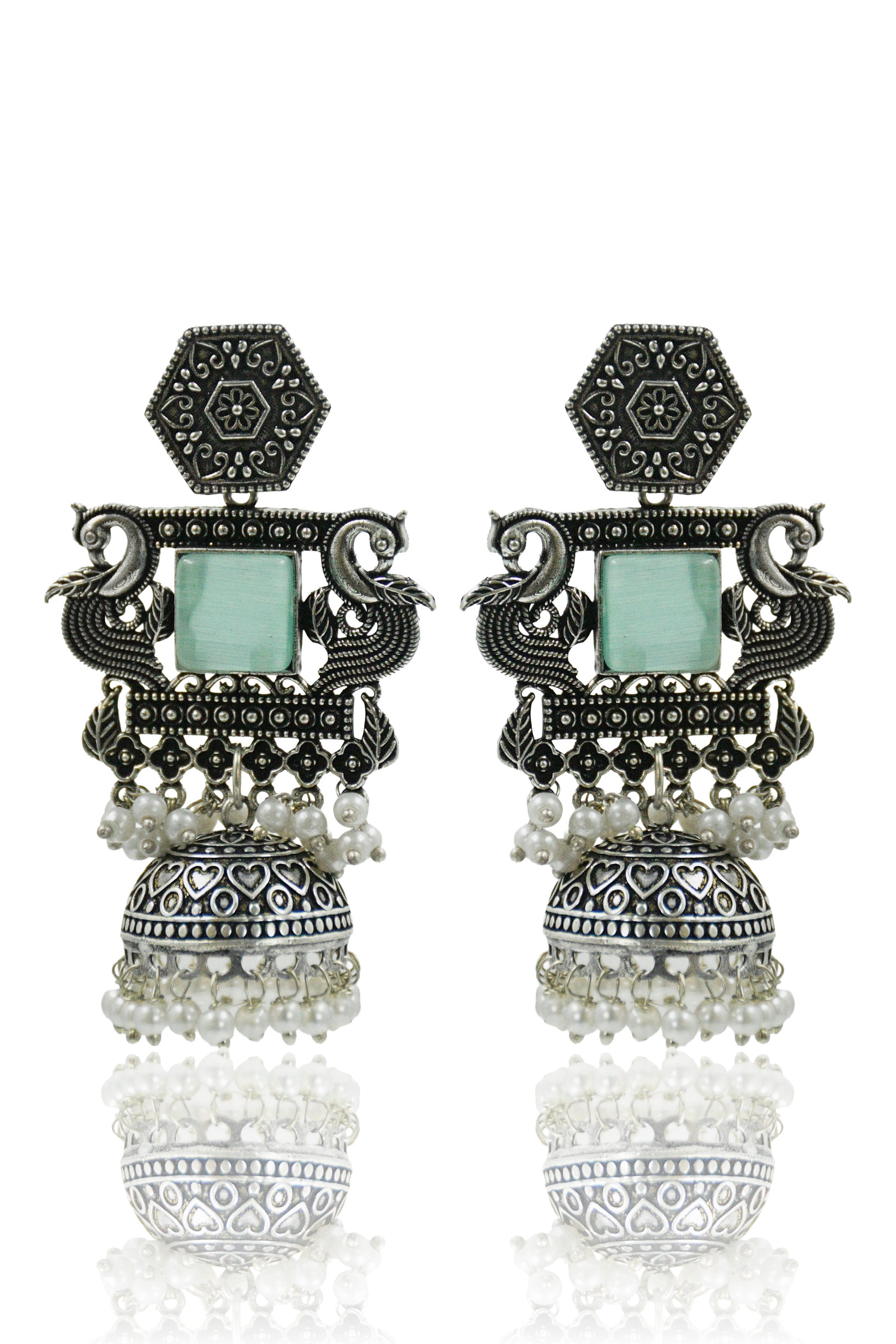 AARIKA STONE JHUMKA EARRINGS