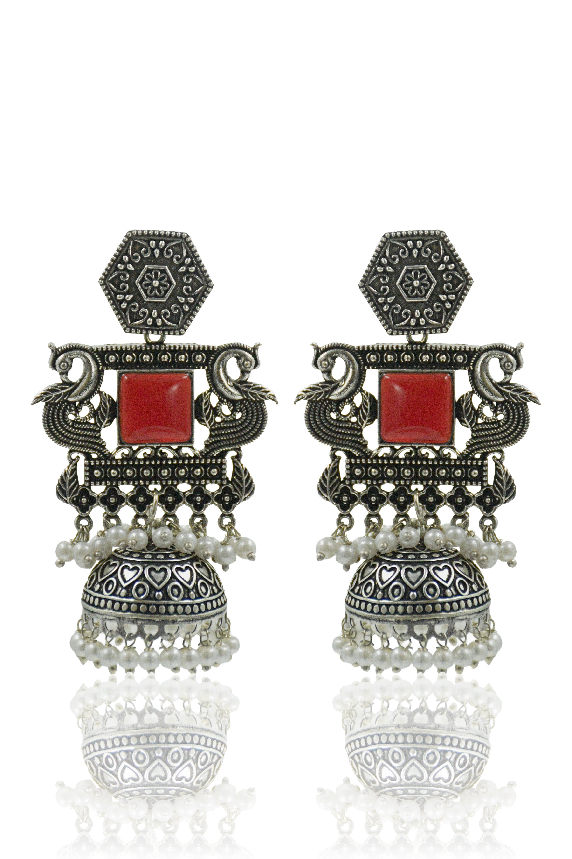 AARIKA STONE JHUMKA EARRINGS