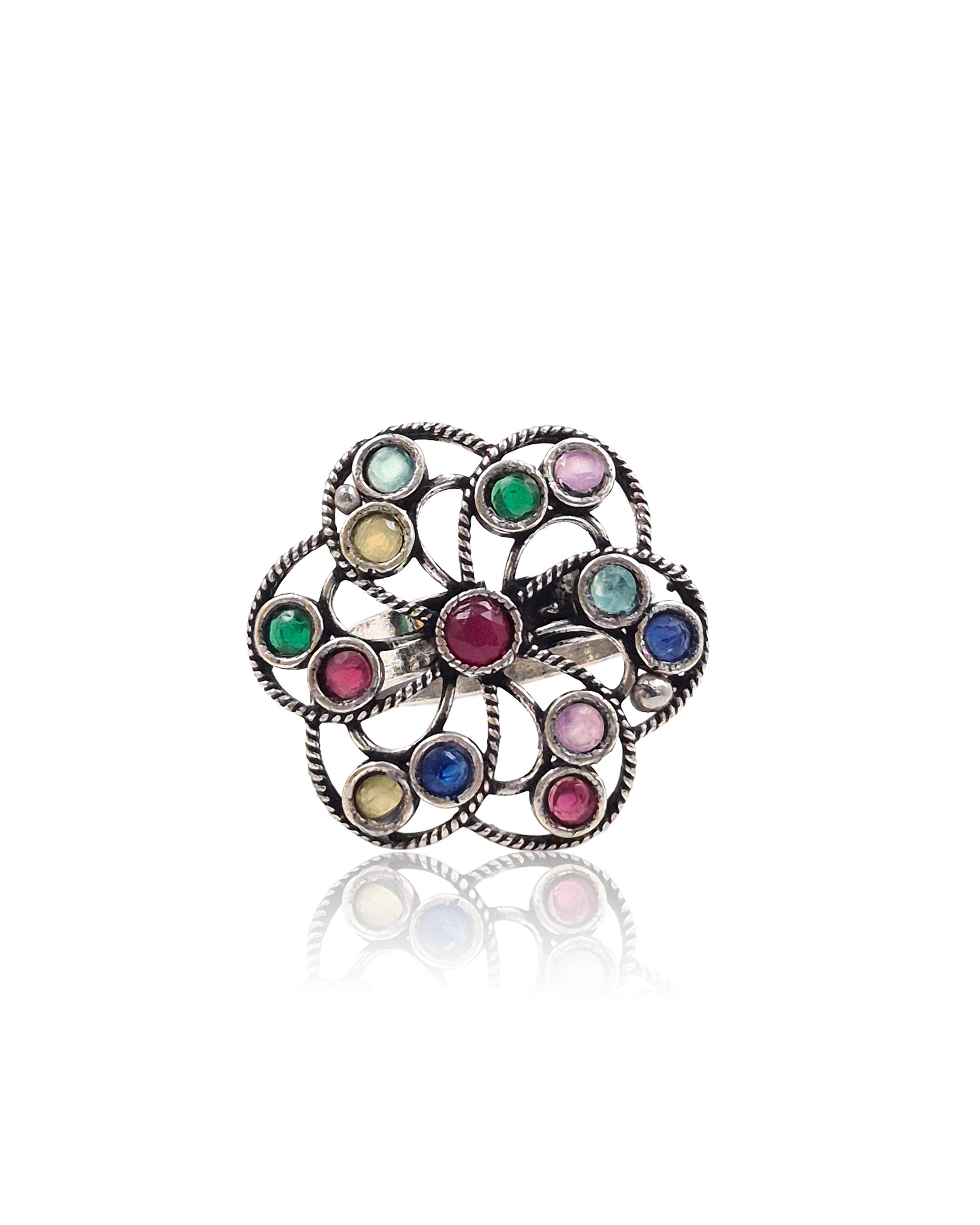 Aarvya Stone Jewellery Set Combo
