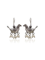 Load image into Gallery viewer, Tiya Silver Lookalike 3 Earrings Combo