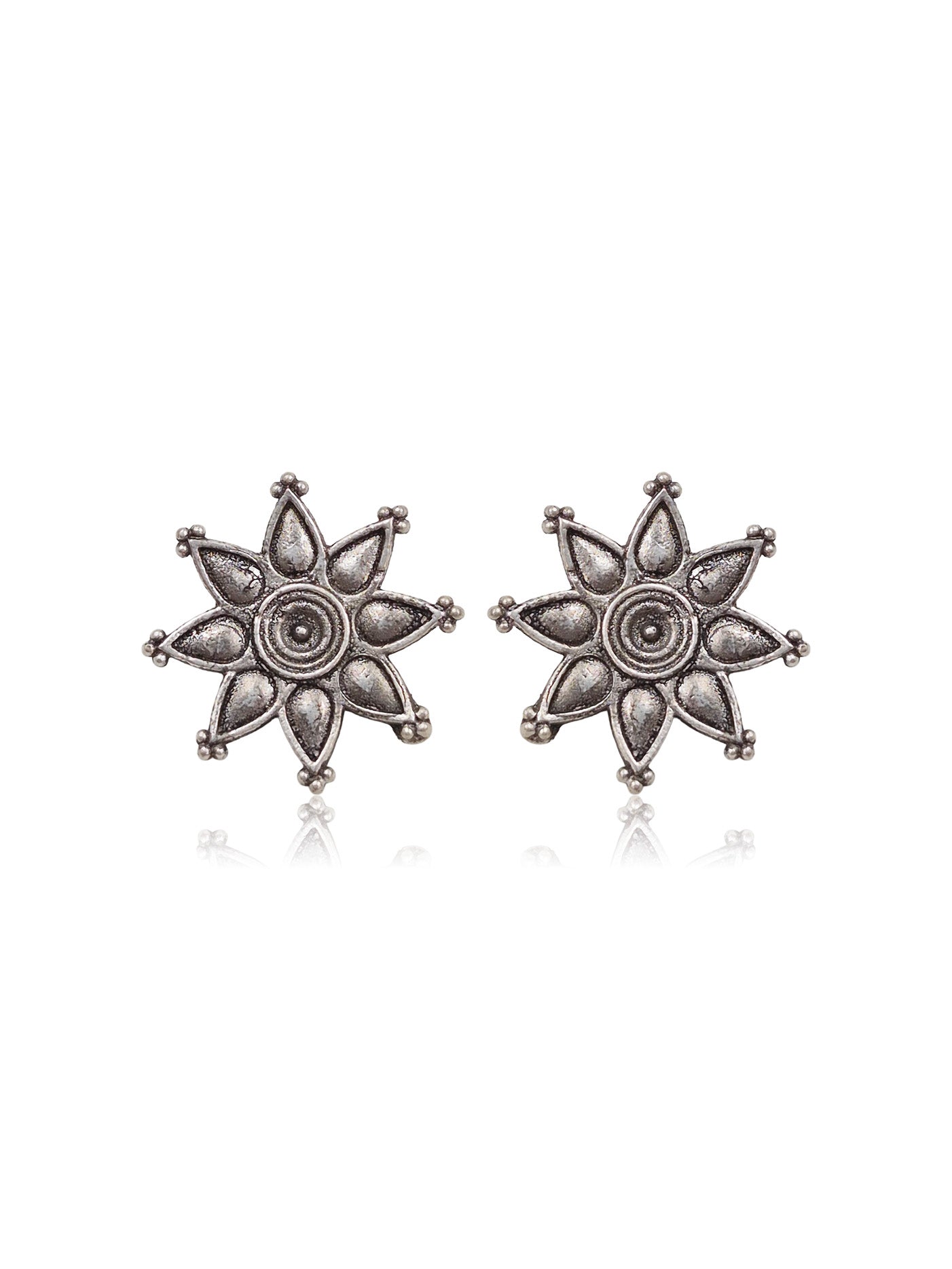 KAVYA SILVER LOOKALIKE 3 EARRINGS COMBO