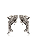 Load image into Gallery viewer, Pari Silver Lookalike 3 Earrings Combo