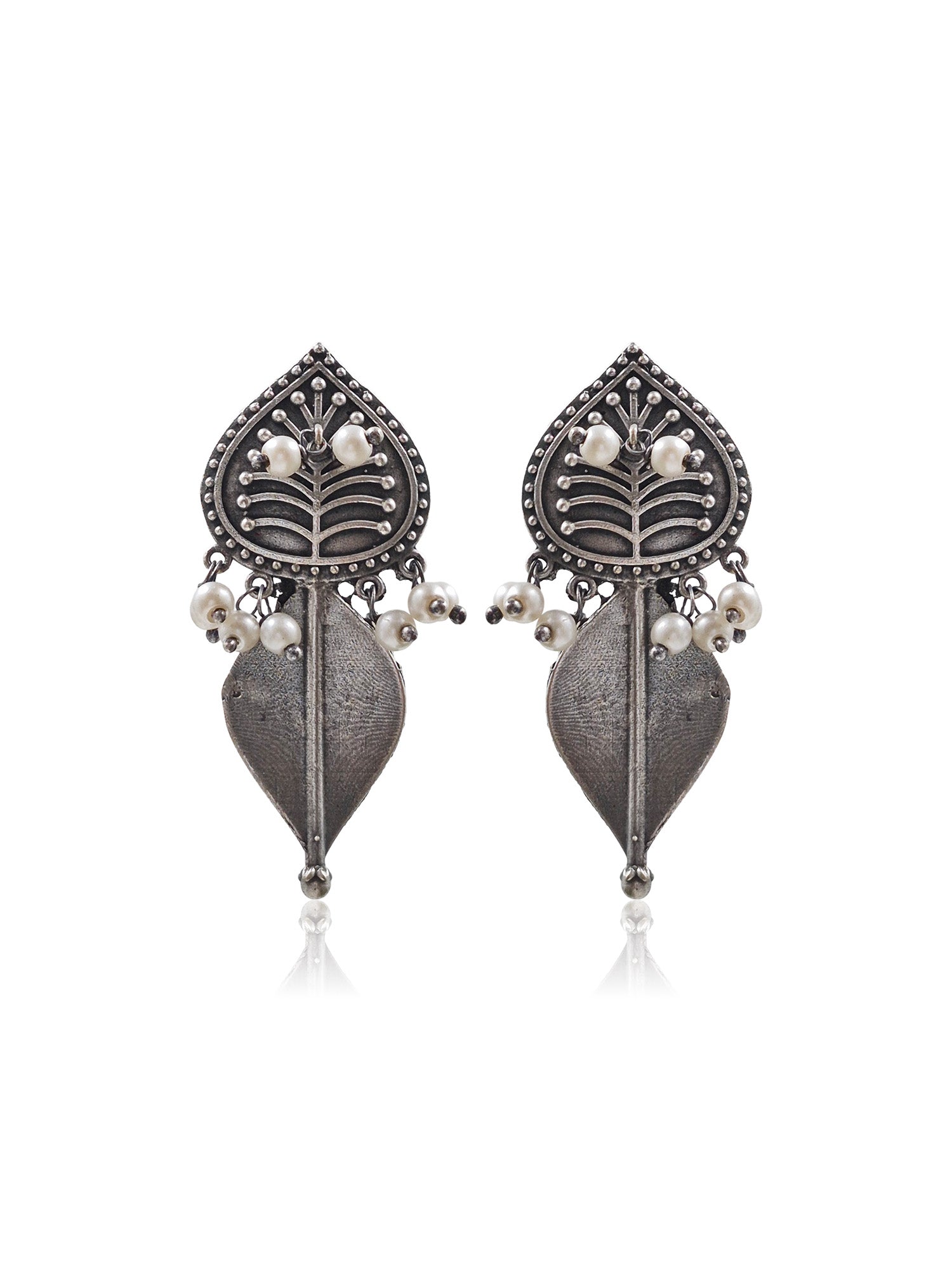 Mehra Silver Lookalike 3 Earrings Combo