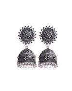 Load image into Gallery viewer, AADHYA OXIDISED DOUBLE NECKLACE JEWELLERY SET COMBO