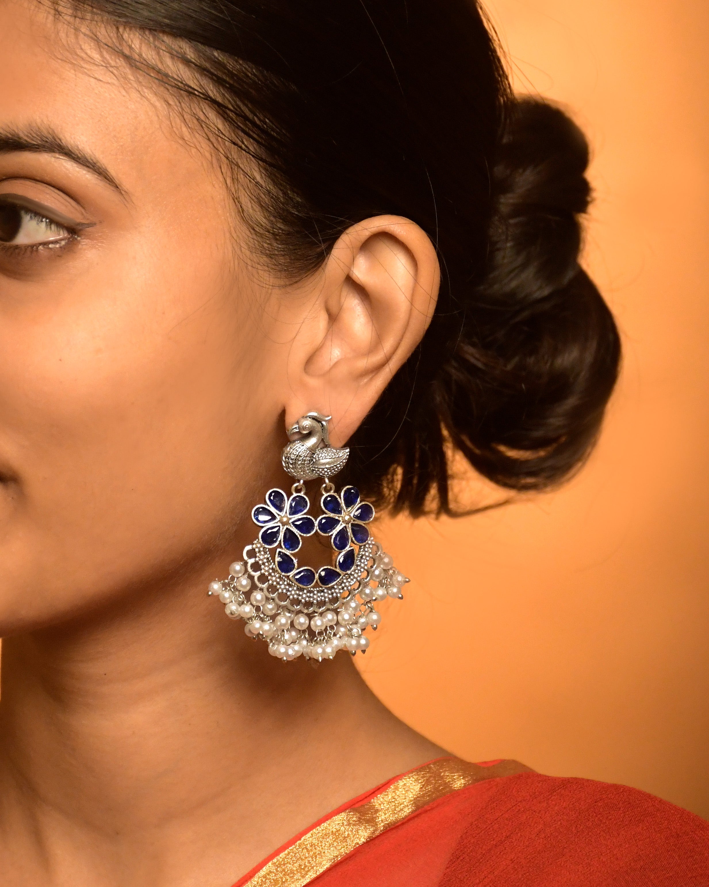 AROHI OXIDISED DANGLER EARRINGS