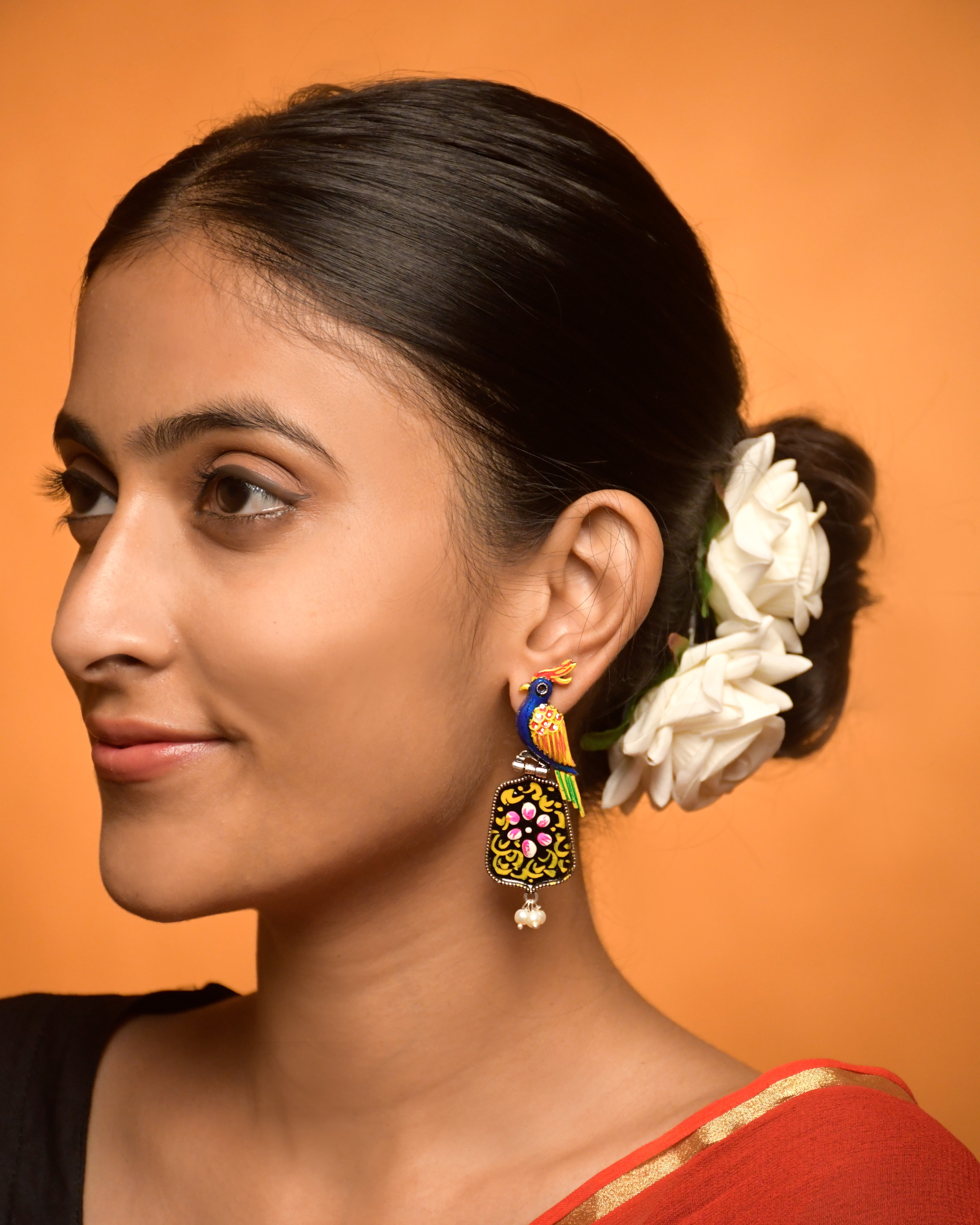 Royal Peacock Dangler Earrings