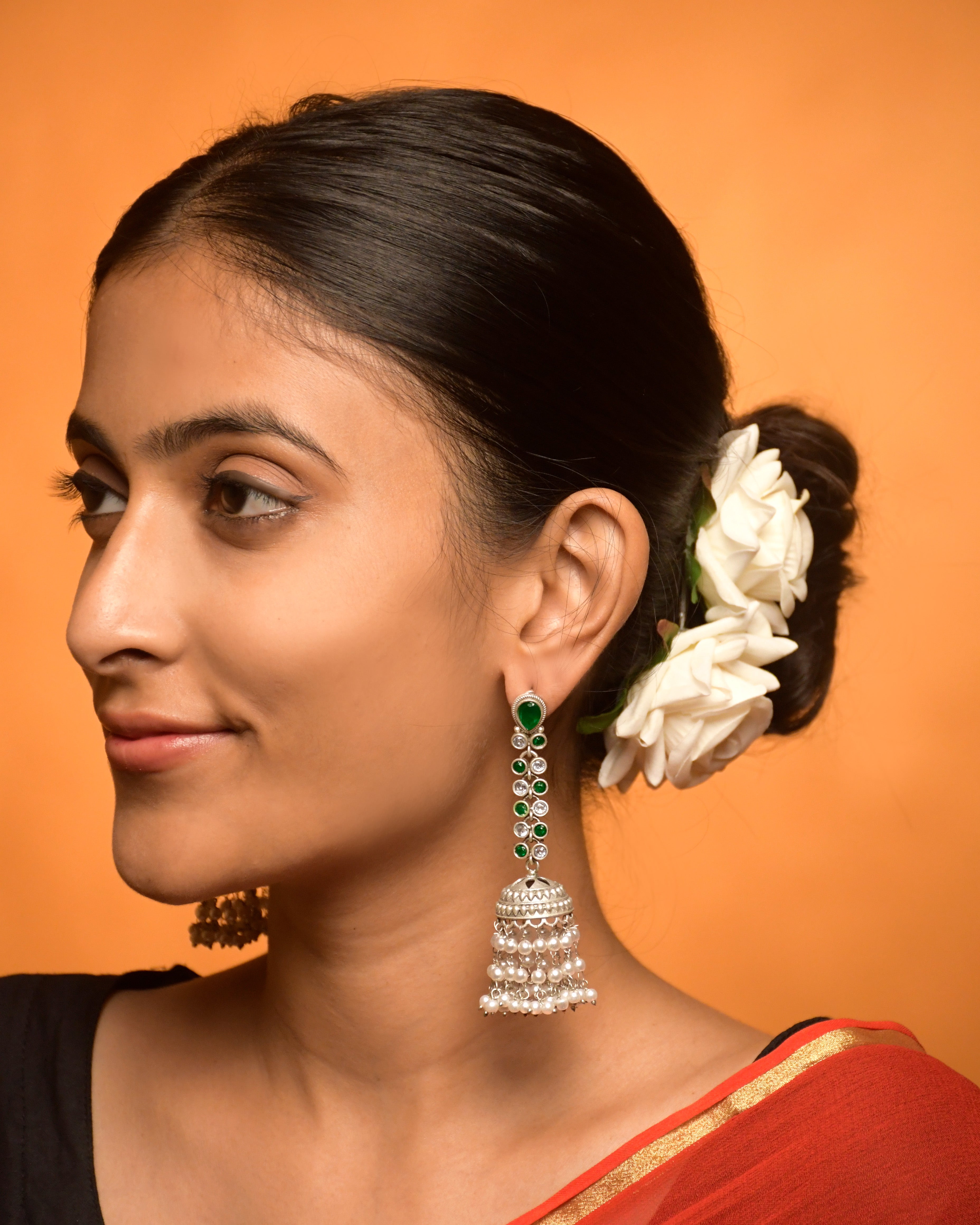 Sia Stone Jhumka Earrings