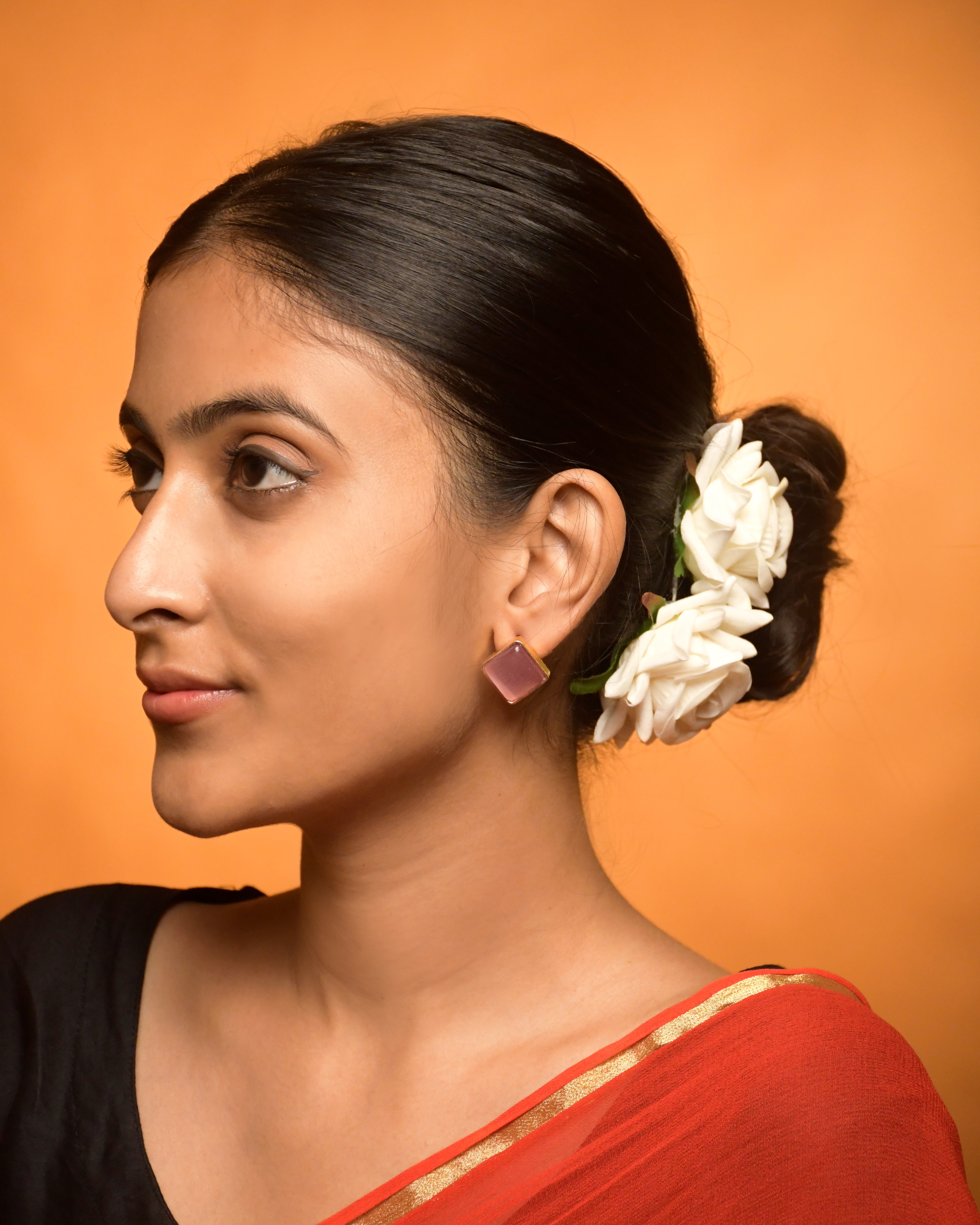 TANIA OXIDISED STUD EARRINGS